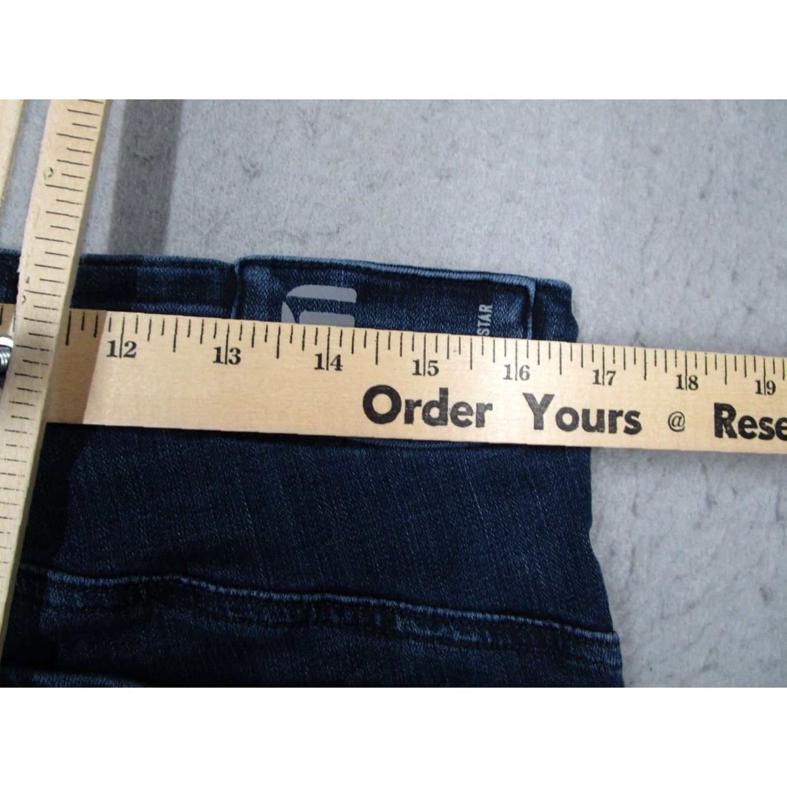 G-Star G-Star Womens High Skinny Jeans 33W Blue Motorcycle Theme Size 24" / US 00 / IT 34 - 7 Thumbnail