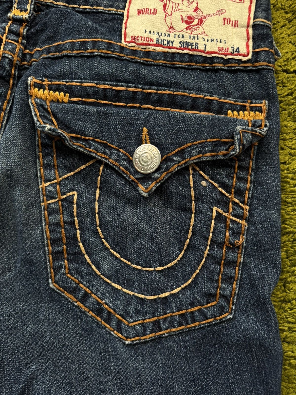 True Religion 🇺🇸 True Religion Y2K style made in USA wide leg jeans denim Size US 34 / EU 50 - 12 Thumbnail