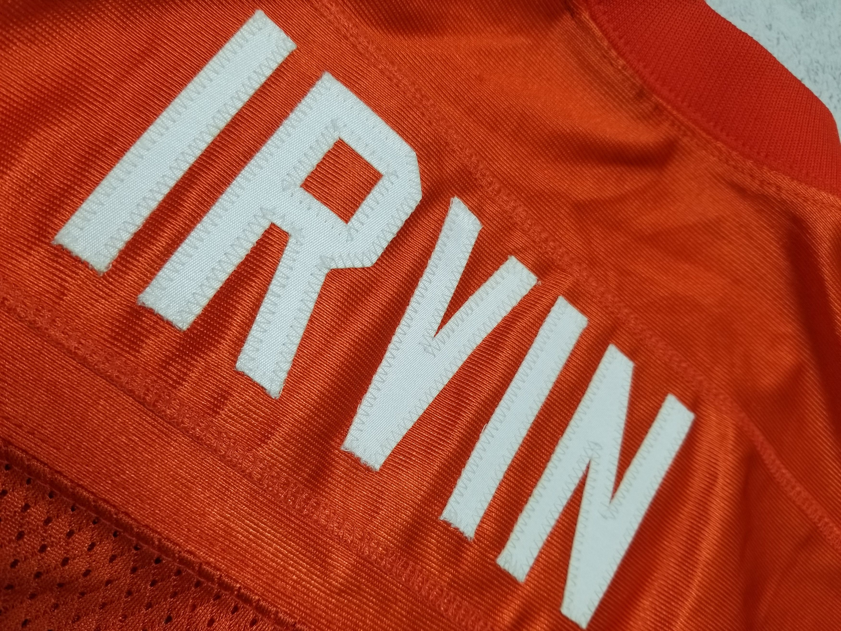 Nike Vintage Michael Irvin #47 University Miami Hurricanes Jersey Size US XXL / EU 58 / 5 - 4 Thumbnail