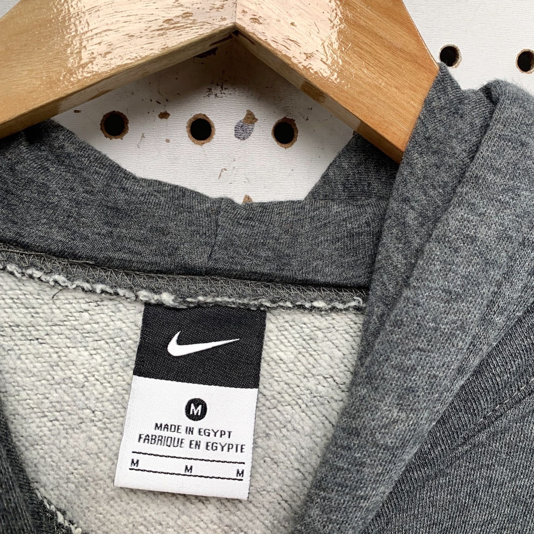 Nike Nike Hoodie Sweatshirt Gray Long Sleeve Pullover Mens Medium Center Swoosh Size US M / EU 48-50 / 2 - 2 Thumbnail