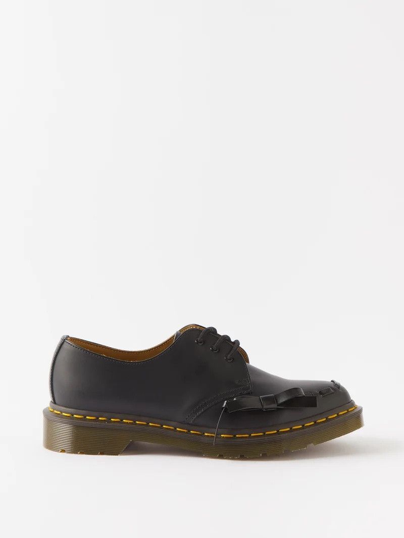 CDG by Comme des Garcons o1mle0824 Lace Up Bow Detail Oxford Shoes in Black Size US 6.5 / IT 36.5 - 1 Thumbnail