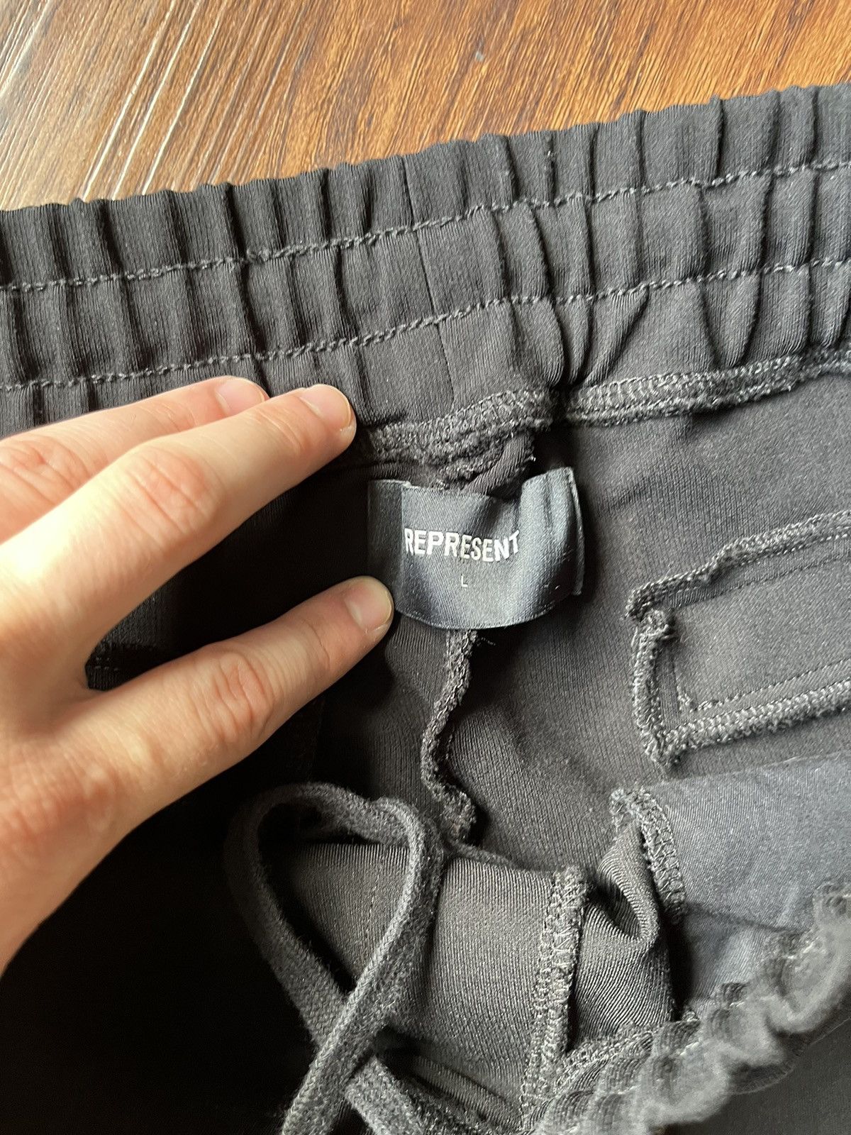 Represent Clo. REPRESENT PAST BLACK SPLIT PANTS Size US 34 / EU 50 - 2 Thumbnail