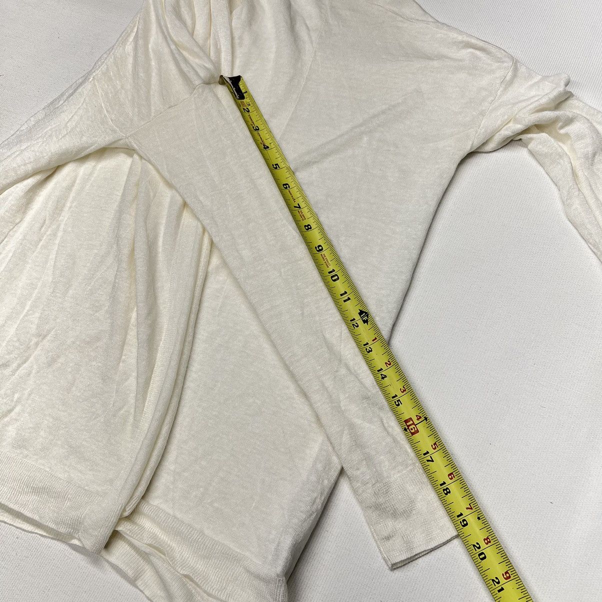 Theory NEW Theory Cardigan Sweater White Linen Drape Billey Riflex Size S / US 4 / IT 40 - 20 Thumbnail