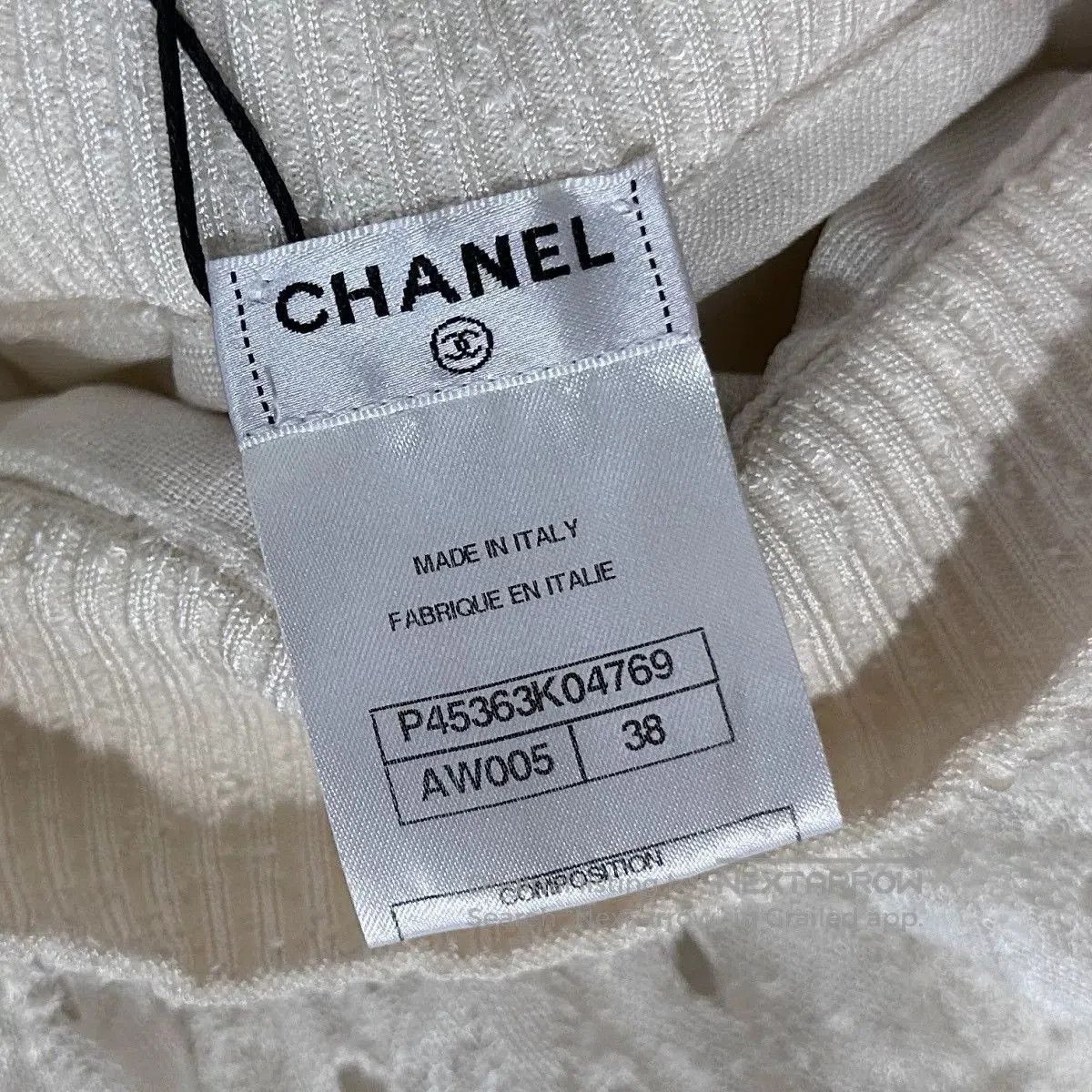 Chanel Chanel Cream Lace A-line Skirt. Size 37" - 5 Thumbnail