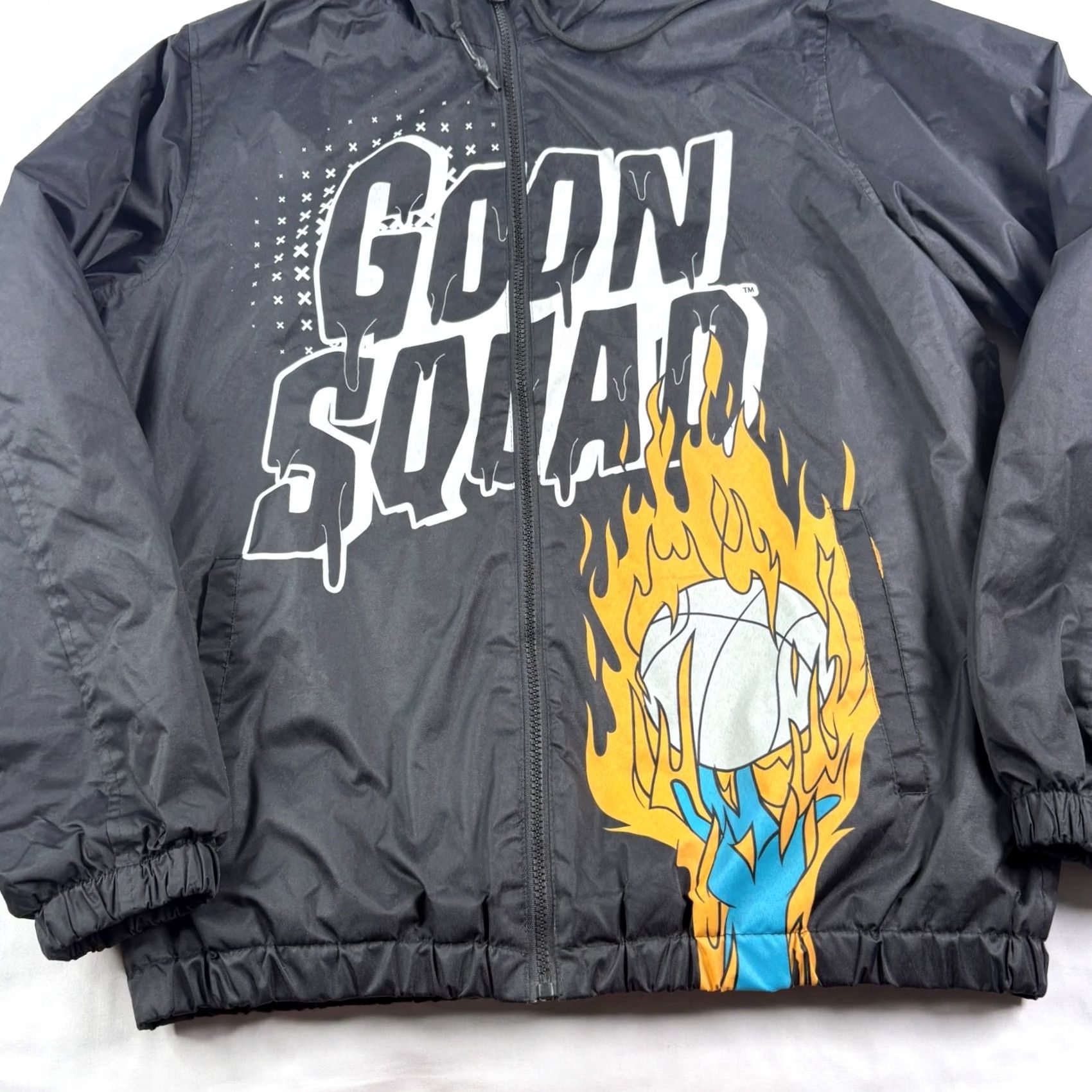 Members Only Members Only Jacket Mens M Black Looney Tunes Goon Squad Graphic Bomber Full Zip Hooded Size US M / EU 48-50 / 2 - 2 Thumbnail