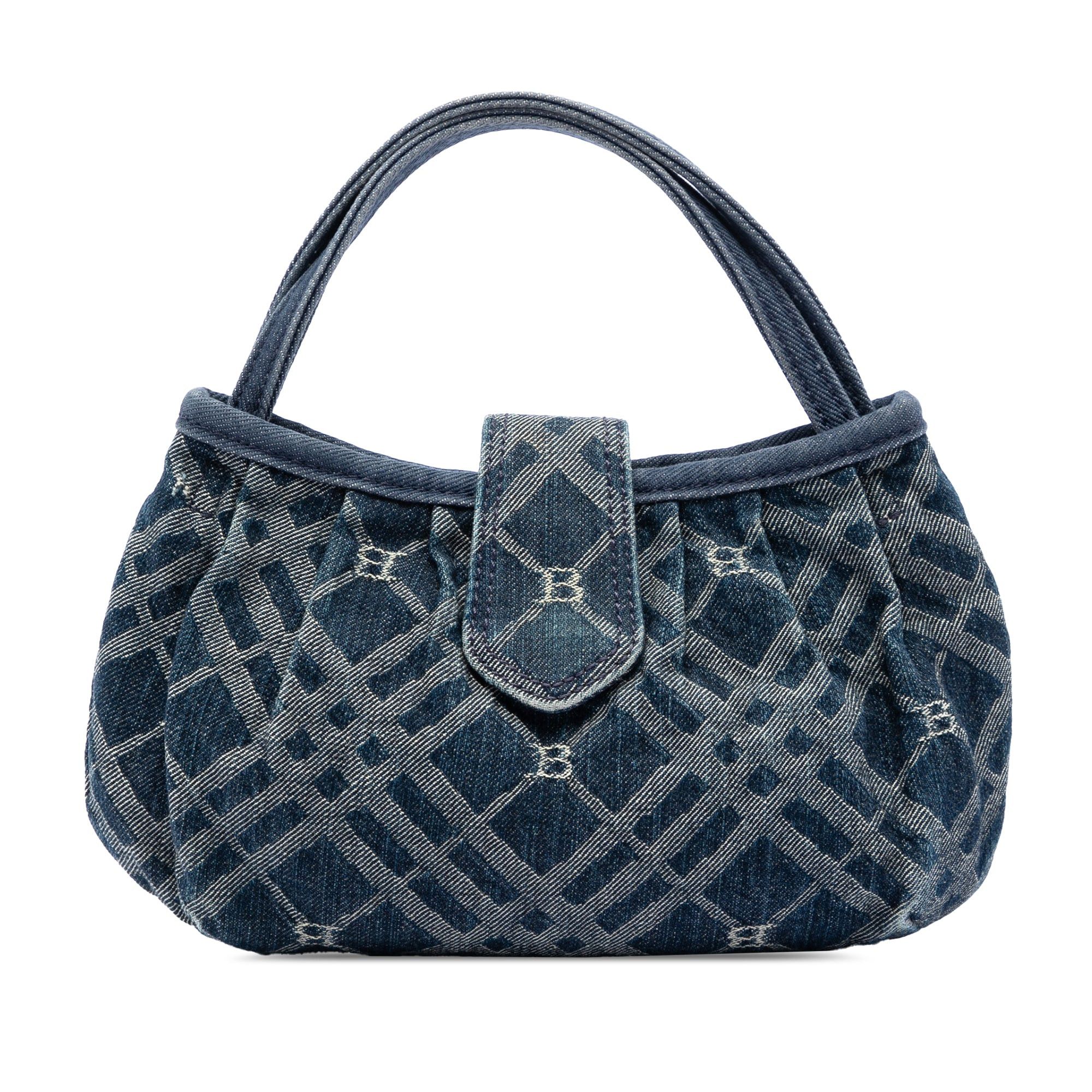 Burberry Nova Check Denim Handbag Size ONE SIZE - 1 Thumbnail