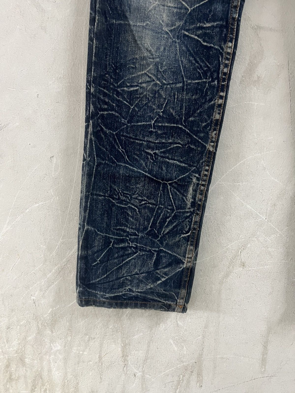 Adidas × Japanese Brand SICK‼️NYLAUS DISTRESSED DENIM PANT Size US 31 - 4 Thumbnail