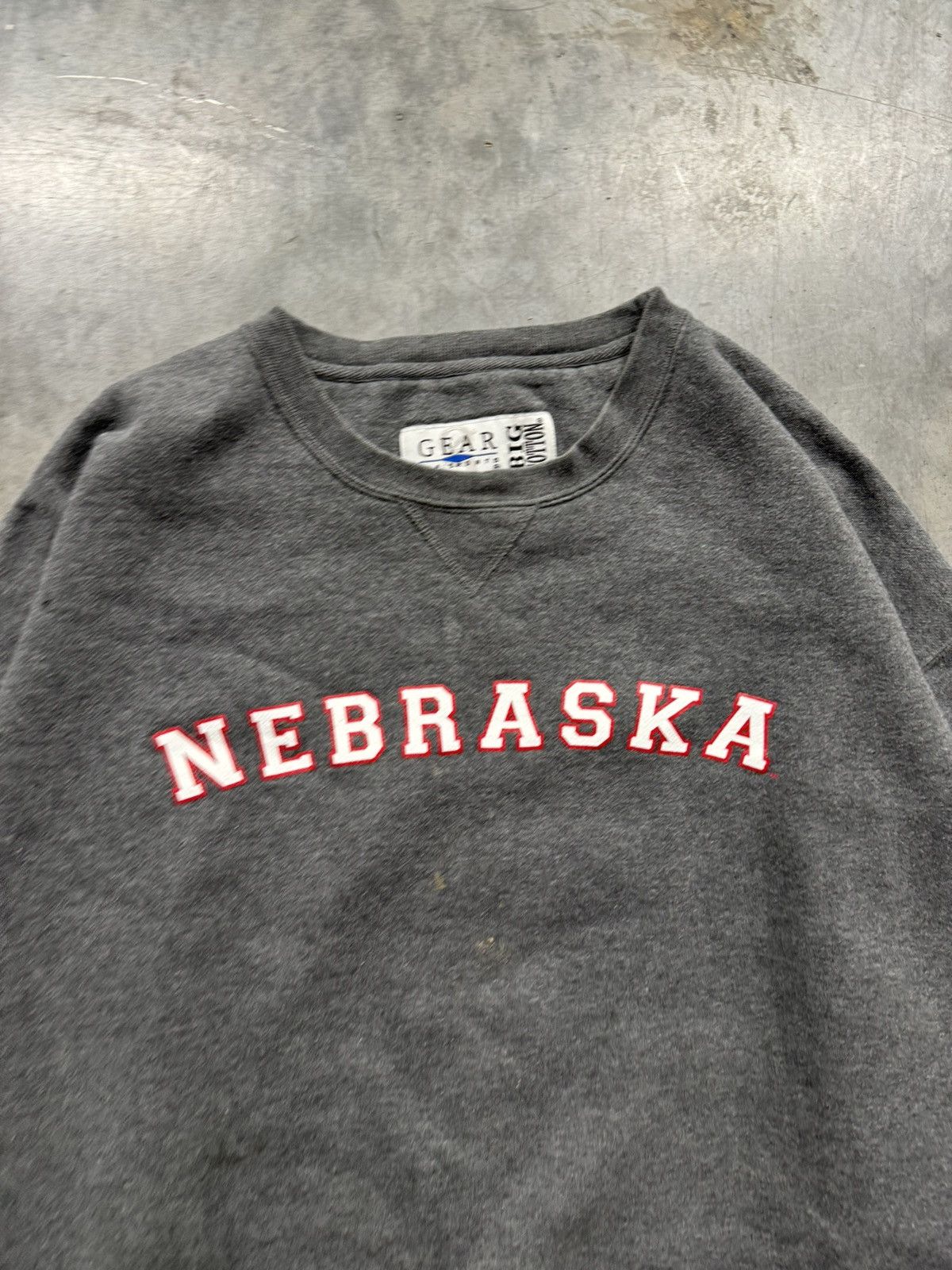 Vintage Vintage Nebraska Spellout Crewneck Size US XXL / EU 58 / 5 - 2 Thumbnail