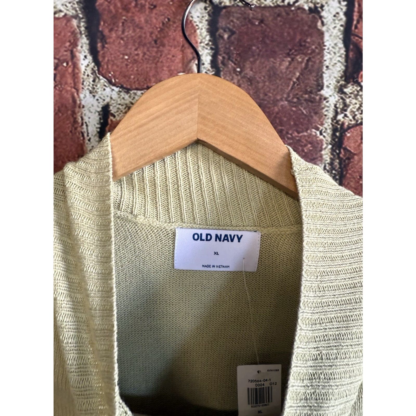 Old Navy Old Navy Yellow Ribbed Knit Pullover Sweatshirt XL Women's Lightweight NWT Size XL / US 12-14 / IT 48-50 - 2 Thumbnail