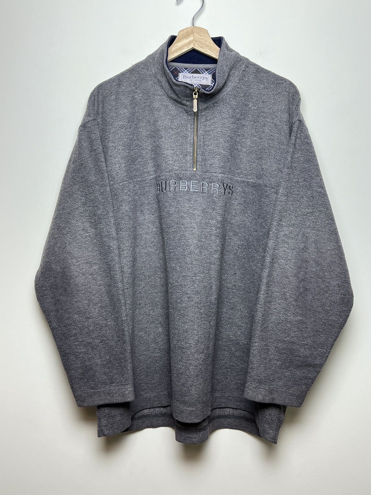 Burberry burberry y2k fleece rare vintage sweatshirt Size US L / EU 52-54 / 3 - 2 Thumbnail