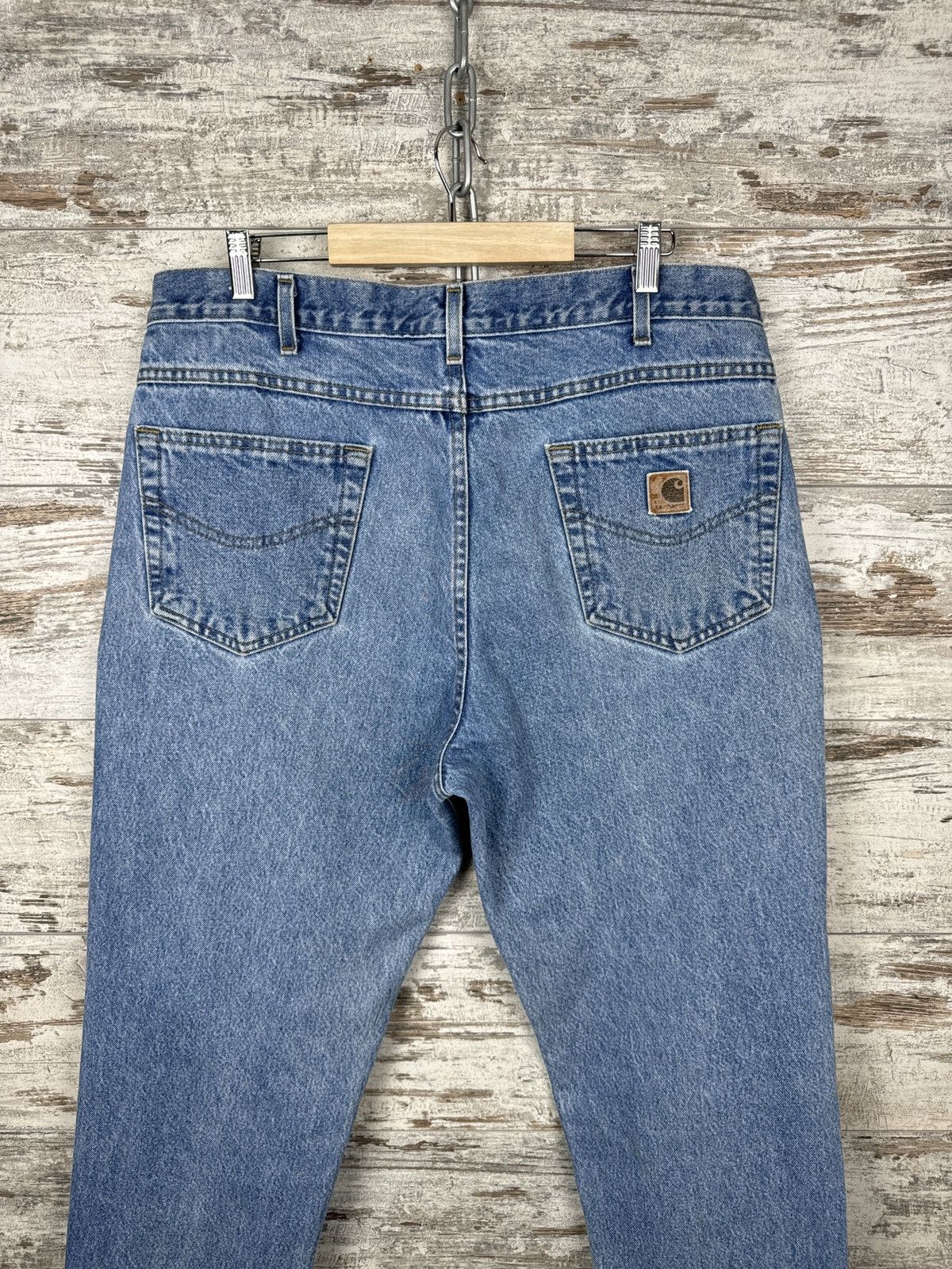 Carhartt Mens Vintage Carhartt Wip denim jeans Carpenter double knee Size US 38 / EU 54 - 3 Thumbnail