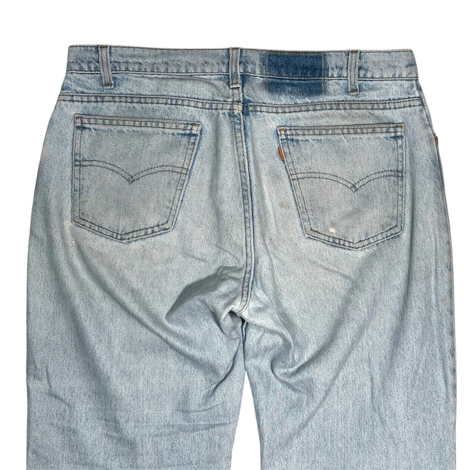 Levi's 1980’s Levi’s Orange Tab Light Wash Jeans Zipper Fly USA Size US 34 / EU 50 - 6 Thumbnail