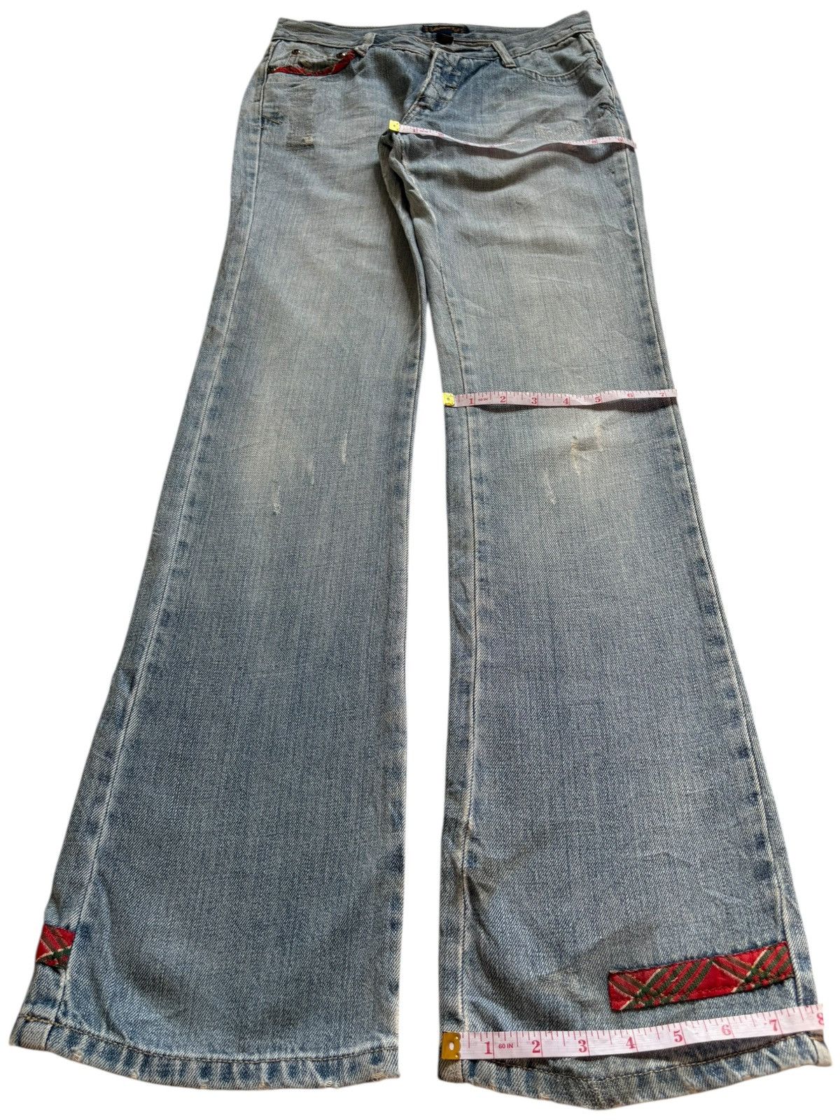Abercrombie & Fitch Vintage Abercrombie Faded Wash Distressed Bootcut Flare Jean Size US 28 / EU 44 - 13 Thumbnail