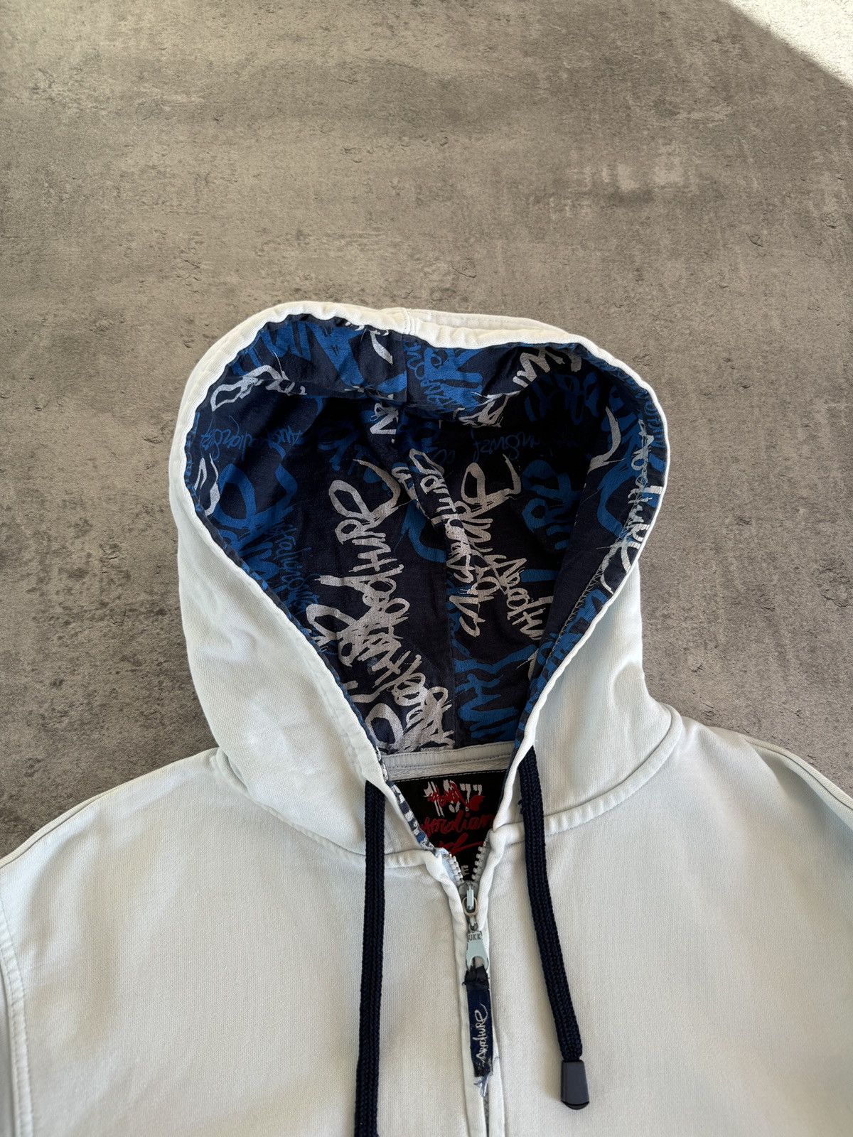 Vintage Australian Surf Style Vintage Zip Hoodie Blue Rap Skate Y2K Size US S / EU 44-46 / 1 - 4 Thumbnail