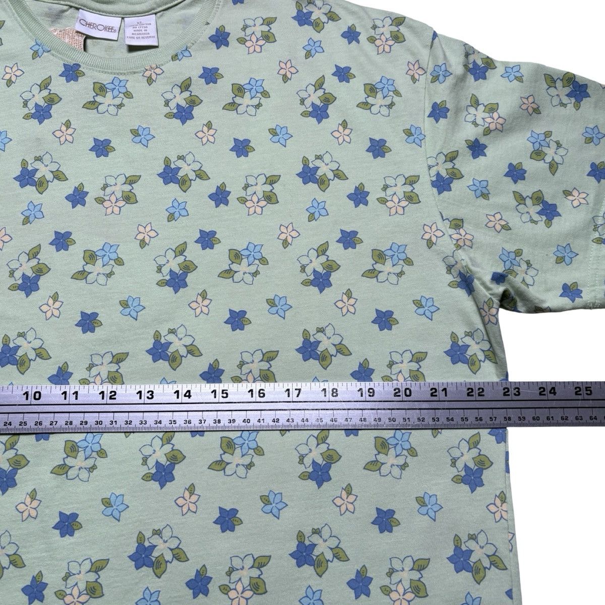 Cherokee 90s Cherokee Flower All Over Print Graphic T Shirt Basics Size XL / US 12-14 / IT 48-50 - 4 Thumbnail