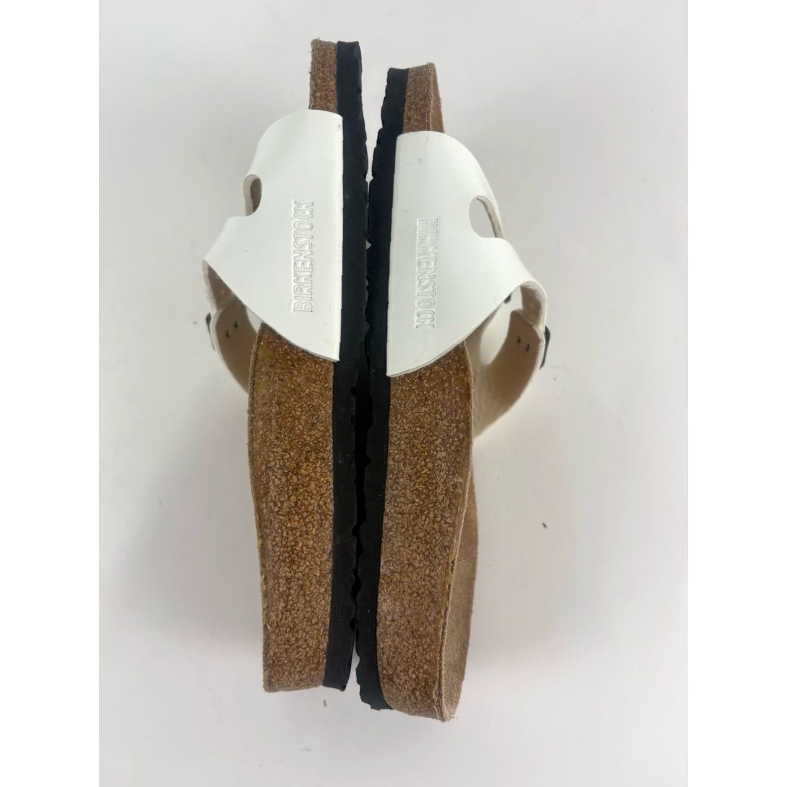 Birkenstock Birkenstock Ibiza Sandals Womens Size 38/7.5 US White Patent Leather Slip On Cork Footbed Leather Liner Buckles Slide Heel Flat Size US 8 / IT 38 - 6 Thumbnail