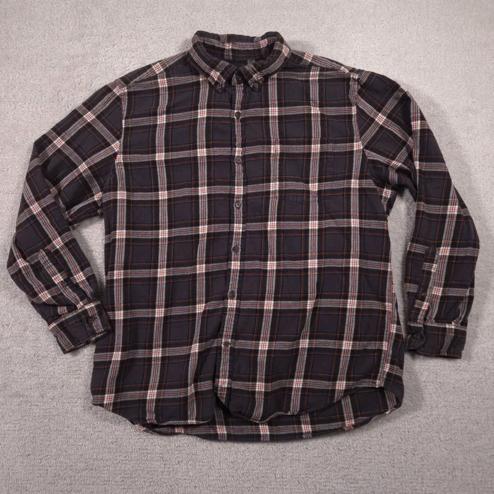 Vintage St. John's Bay Shirt Mens XL Blue Plaid Flannel Button Front Long Sleeve Casual Size US XL / EU 56 / 4 - 2 Thumbnail