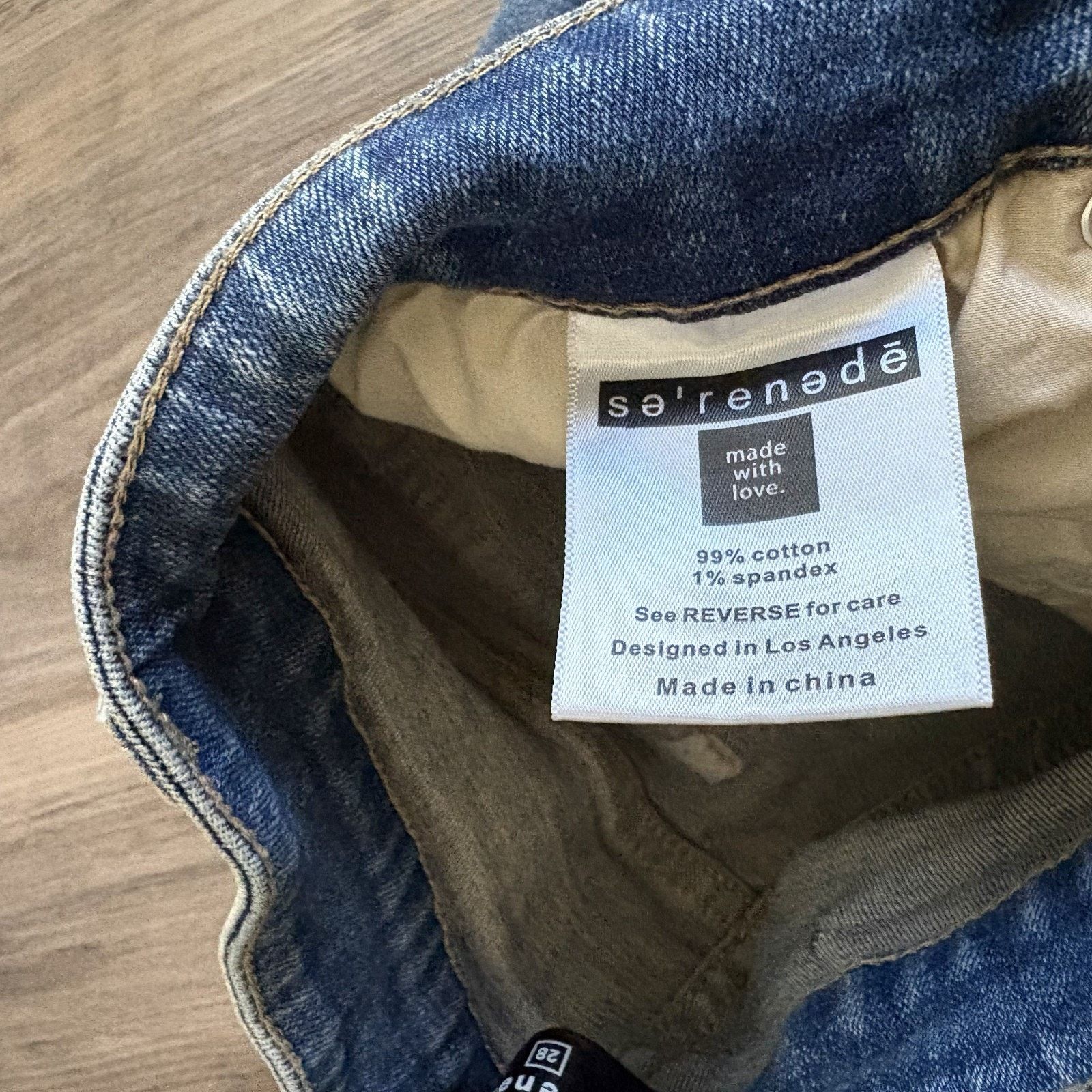 SERENEDE Serenede Jeans Men's 28x32 Skinny Leg Blue Denim Stretch Size US 28 / EU 44 - 4 Thumbnail