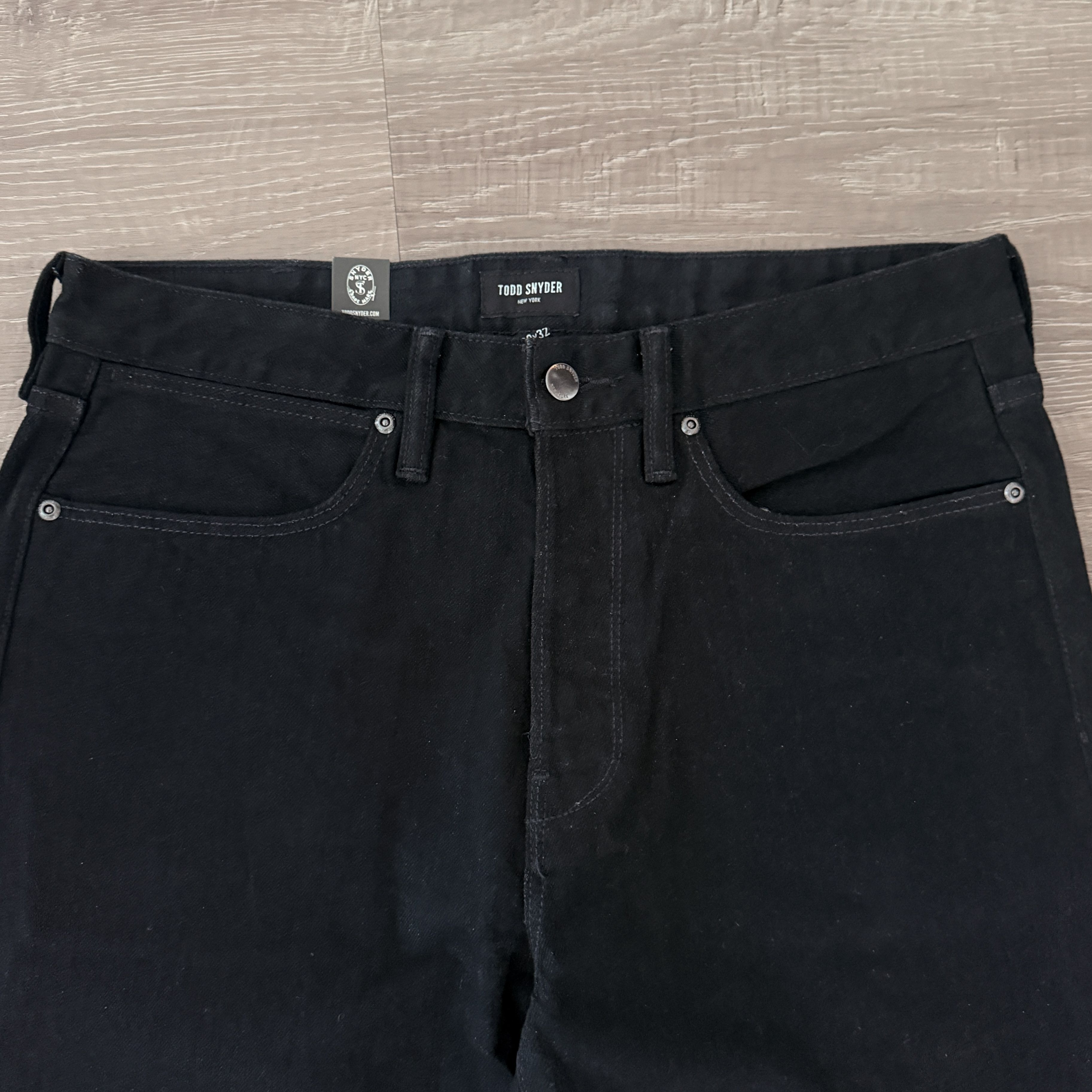 Todd Snyder Todd Snyder 13.5 oz Straight Japanese Selvedge Black Jeans Size US 32 / EU 48 - 2 Thumbnail