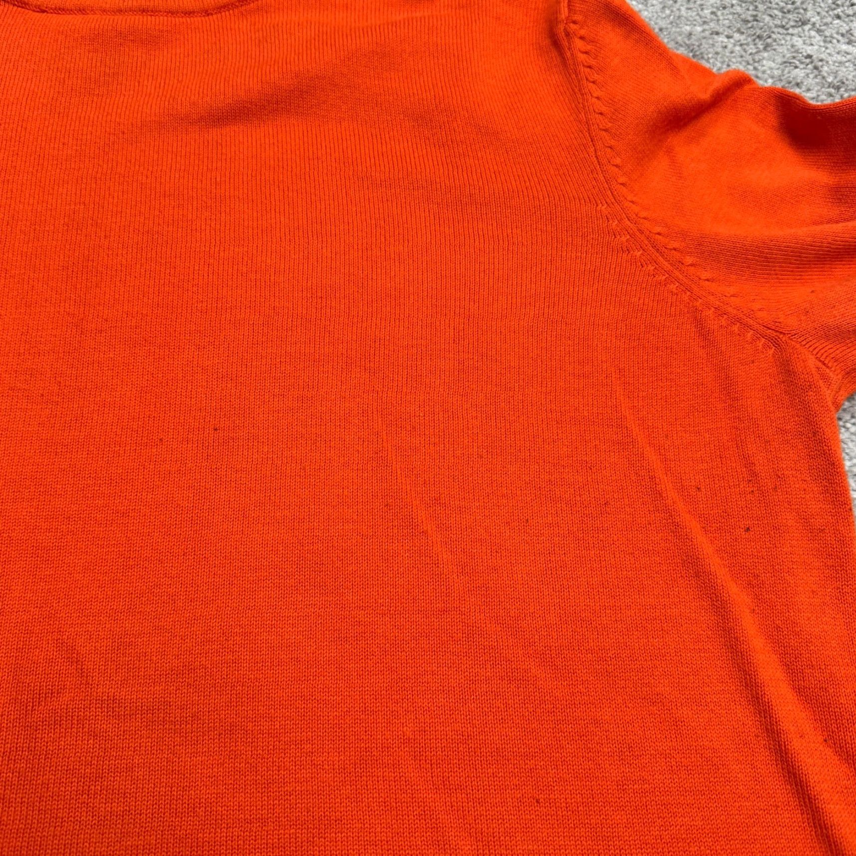 Vintage VINTAGE Yarnworks Pullover Shirt Womens Large Orange 90s Classic Knitted Knit Mock Neck Sweater Casual Womens Size L / US 10 / IT 46 - 5 Thumbnail