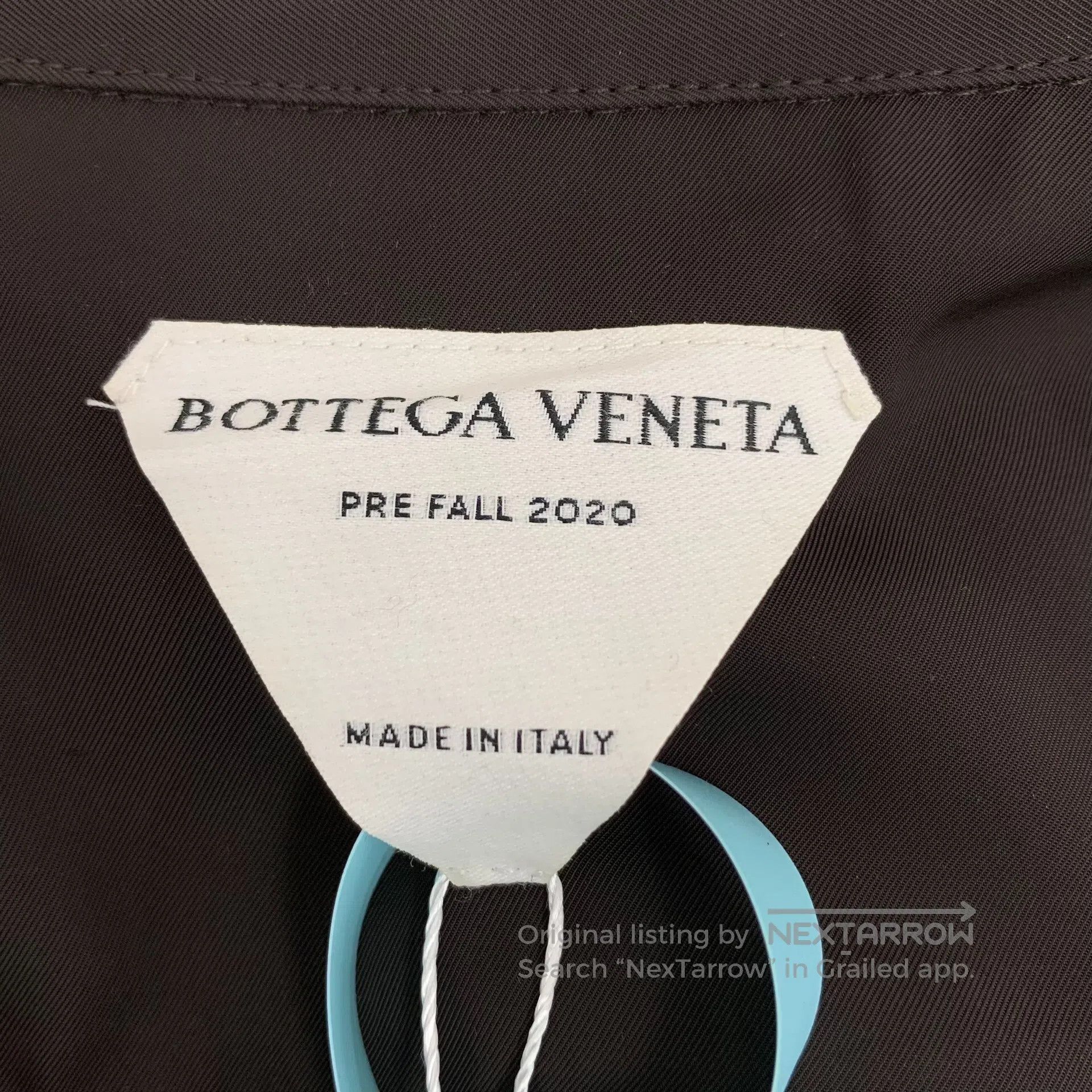 Bottega Veneta Bottega Veneta Dark Brown Lapel Long Sleeve Shirt| Size S / US 4 / IT 40 - 5 Thumbnail