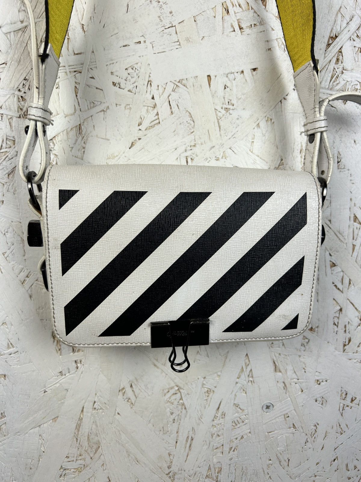 Off-White Off White Diag Crossbody Leather Bag Virgil Abloh Size ONE SIZE - 2 Thumbnail