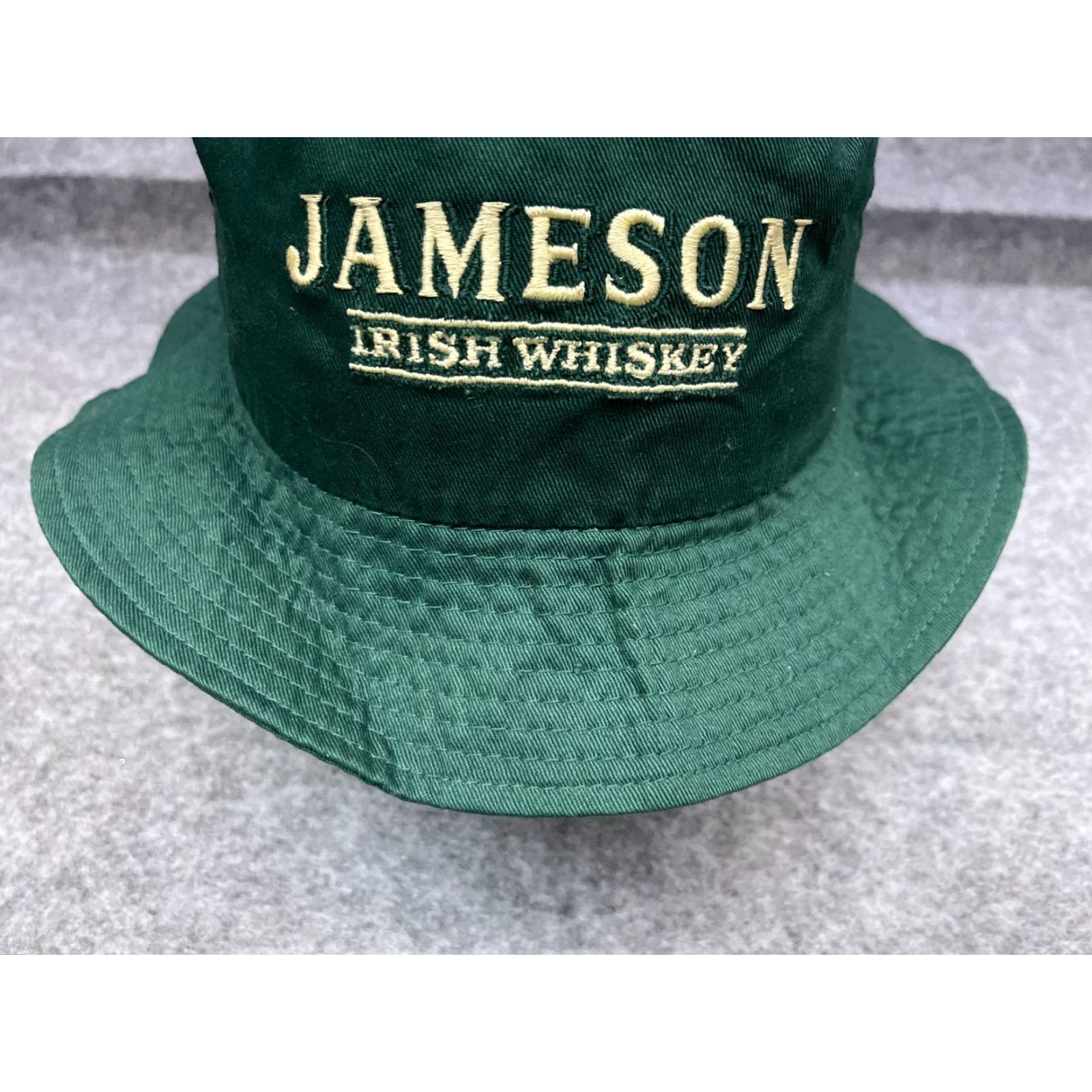 Vintage Jameson Bucket Hat Adult One Size Green 100% Cotton Outdoors Hat Men Whiskey Irish Outdoor Size ONE SIZE - 3 Thumbnail