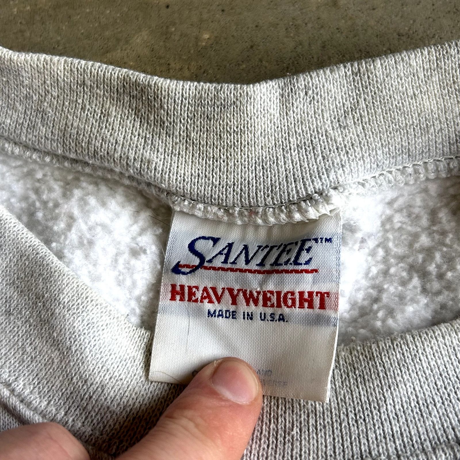 Vintage Vintage 90s Wisconsin Sports Gray Crewneck XL Stained Size US XL / EU 56 / 4 - 3 Thumbnail
