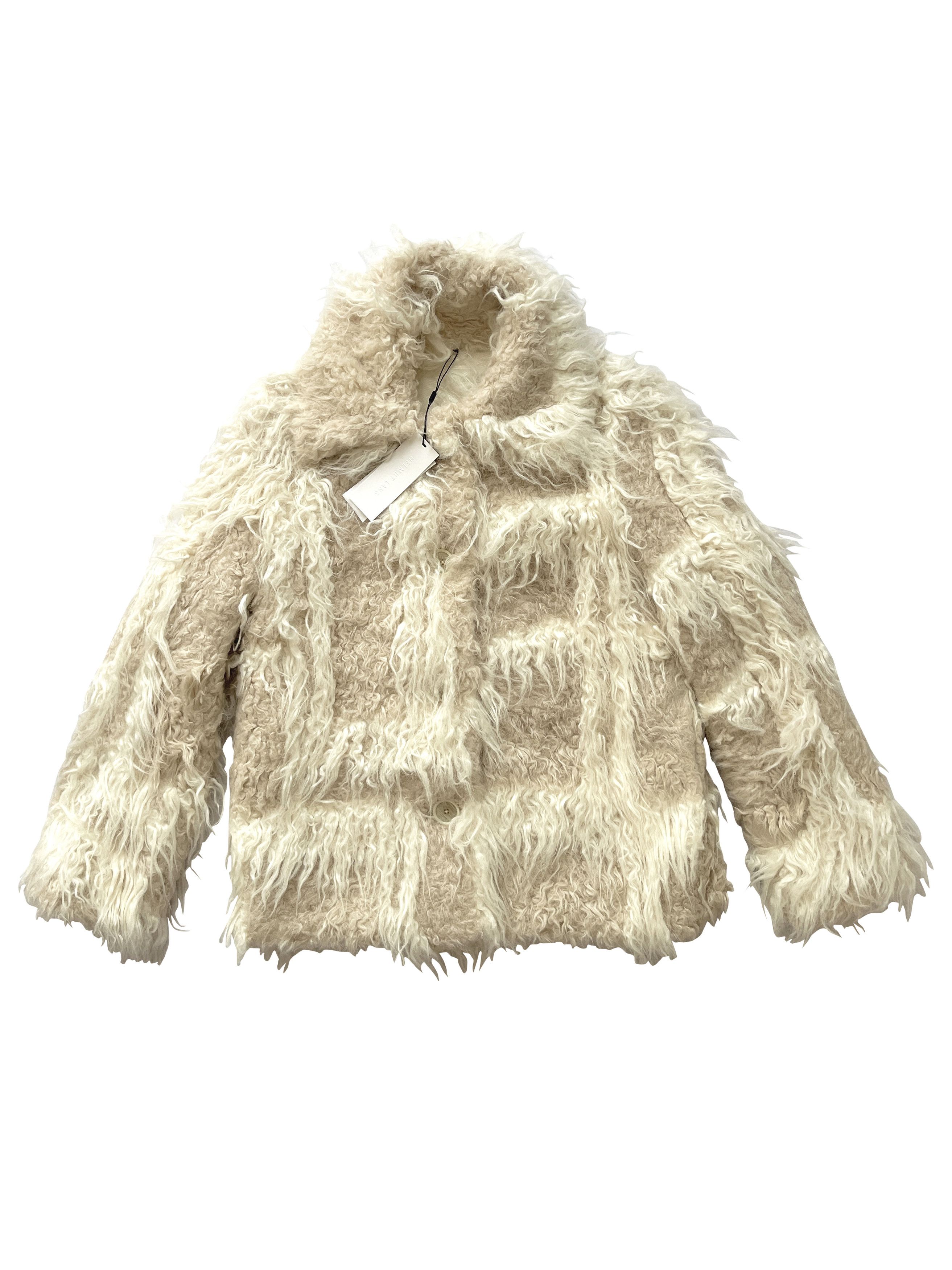 ⚡️QUICK SALE⚡️Helmut Lang Plaid Faux Fur Shearling Jacket