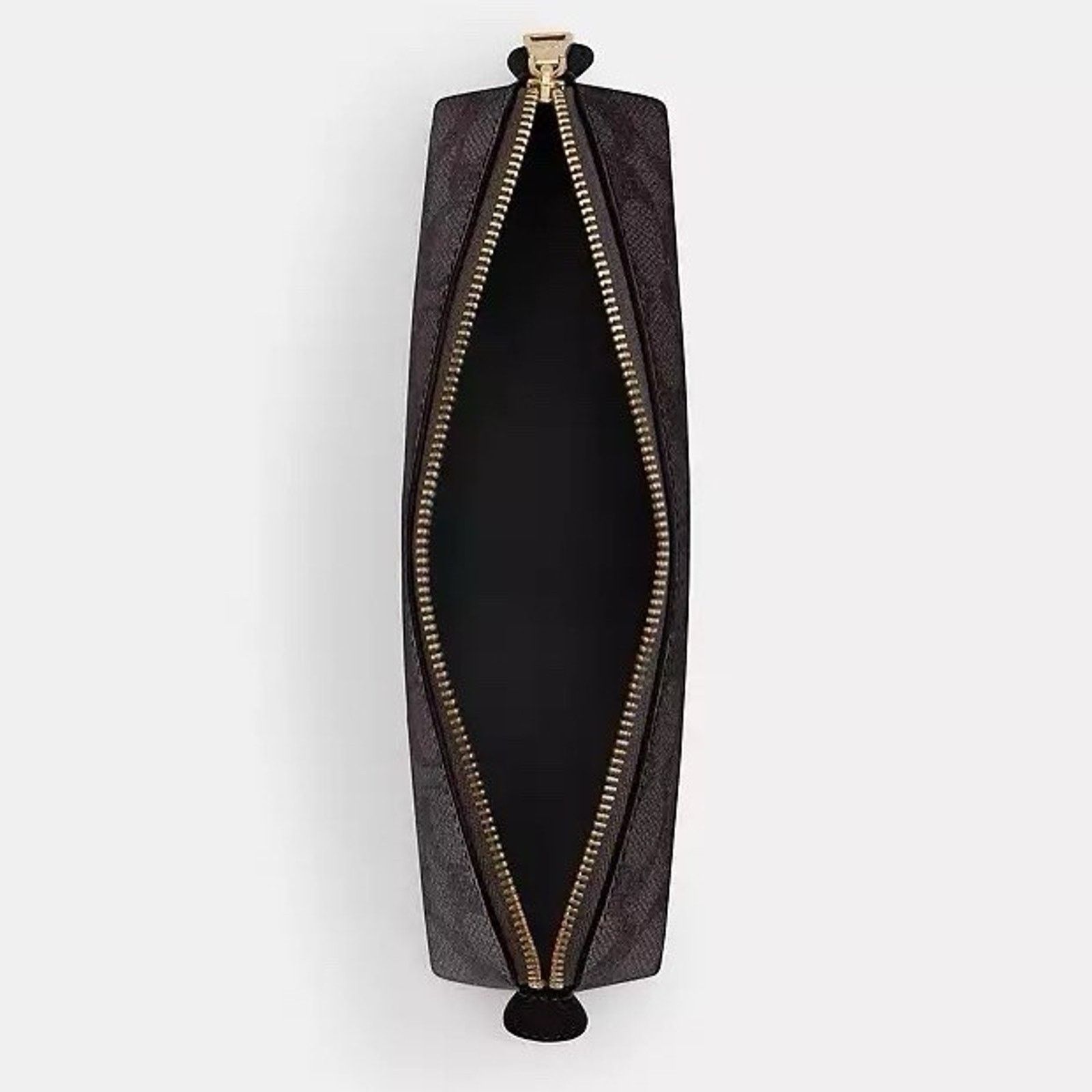 Coach NWT Coach Pencil Case Cosmetic CZ206 Gold/Walnut/Black Size ONE SIZE - 5 Thumbnail
