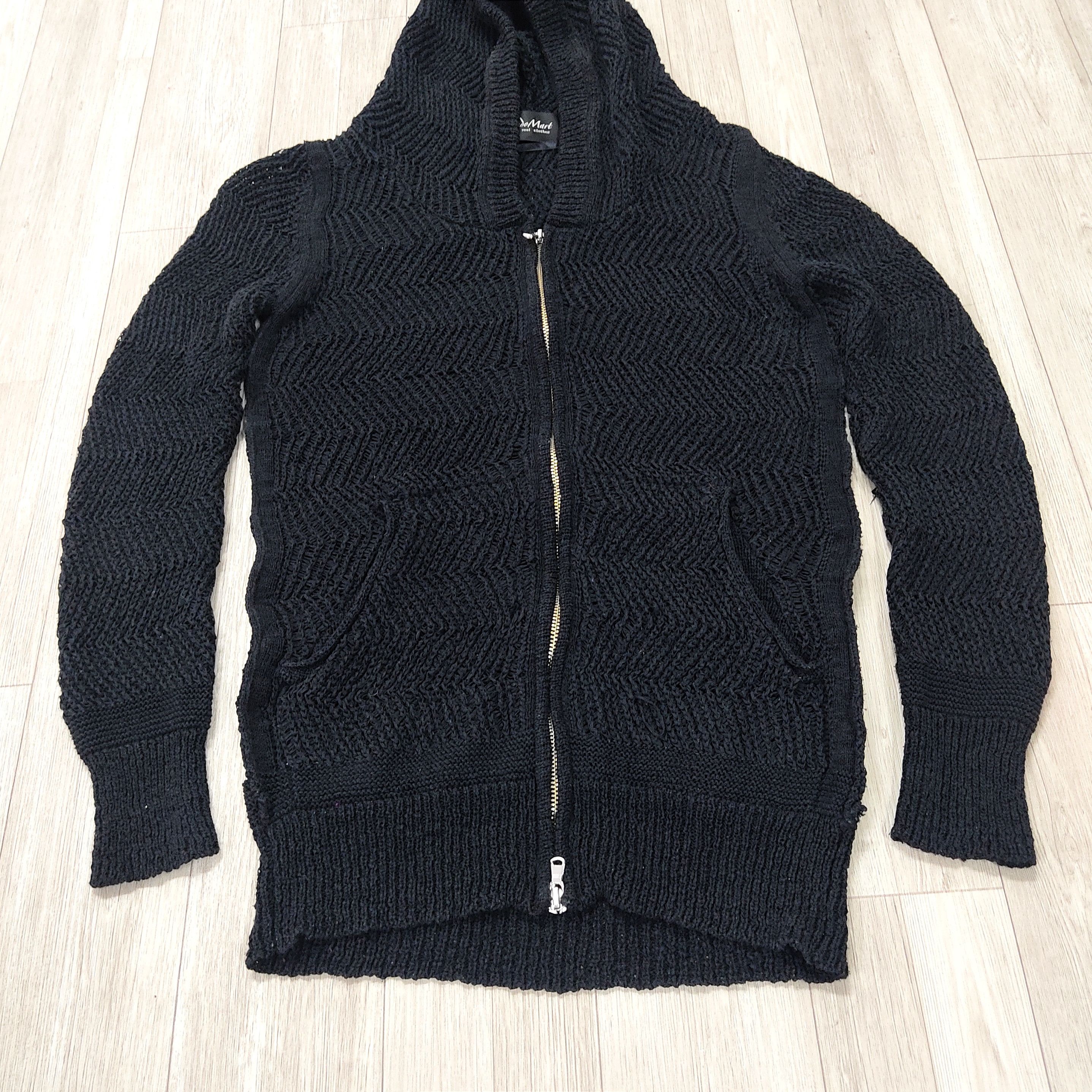 Tornado Mart Beautybeast TORNADO MART Mesh Knitted Hooded Cardigan Size US M / EU 48-50 / 2 - 6 Thumbnail