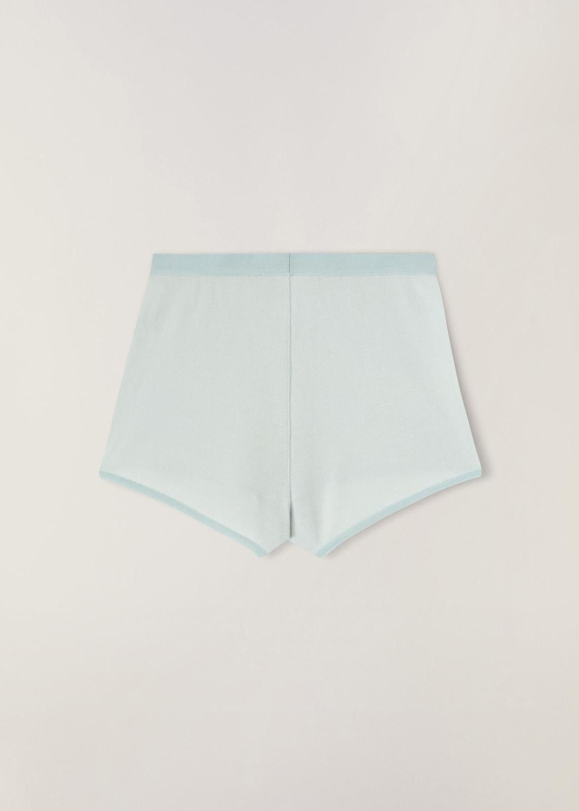 Loro Piana o1srvl11e1024 Cocooning Culotte Sedona Short in Mint Blue Size 30" / US 8 / IT 44 - 2 Thumbnail