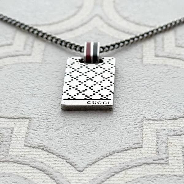 Gucci Gucci Diamantissima Pendant Charm Tag 925 Sterling Silver Size ONE SIZE - 1 Thumbnail