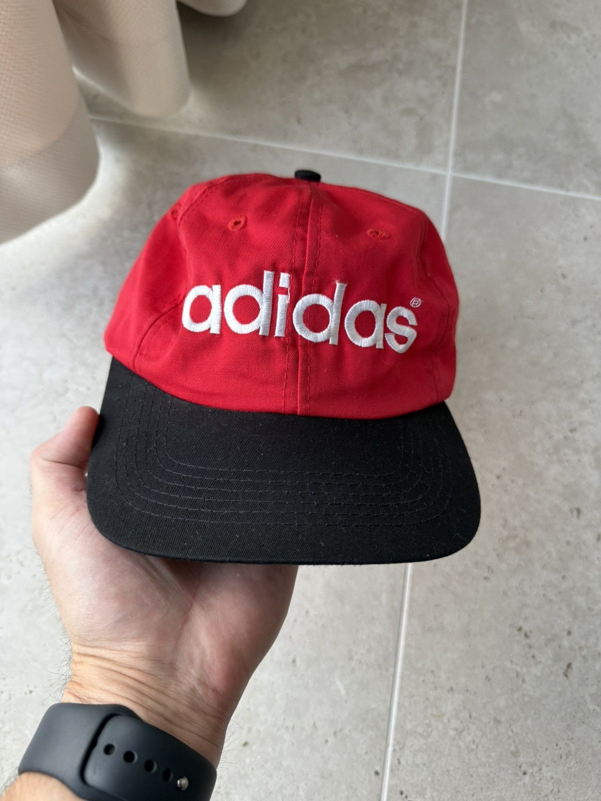 Adidas Vintage Adidas Cap Hats 90s Big Logo SnapBack Size ONE SIZE - 1 Thumbnail