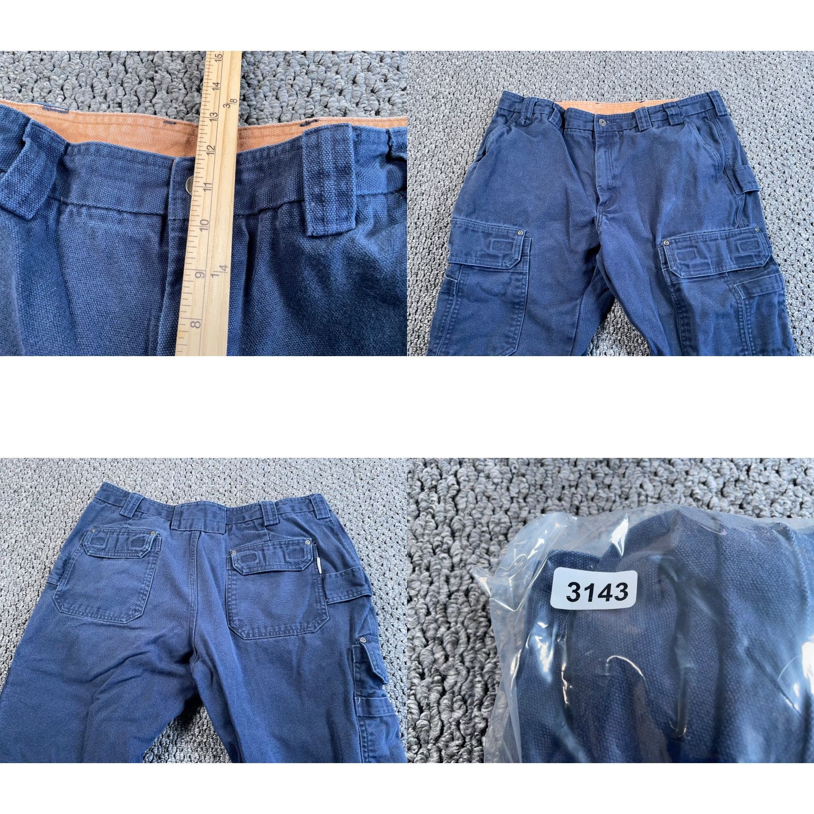 Vintage VINTAGE Duluth Men's Cargo Pants Workwear Relaxed Fit Blue Cotton 38 x 29 Outdoor Size US 38 / EU 54 - 8 Thumbnail