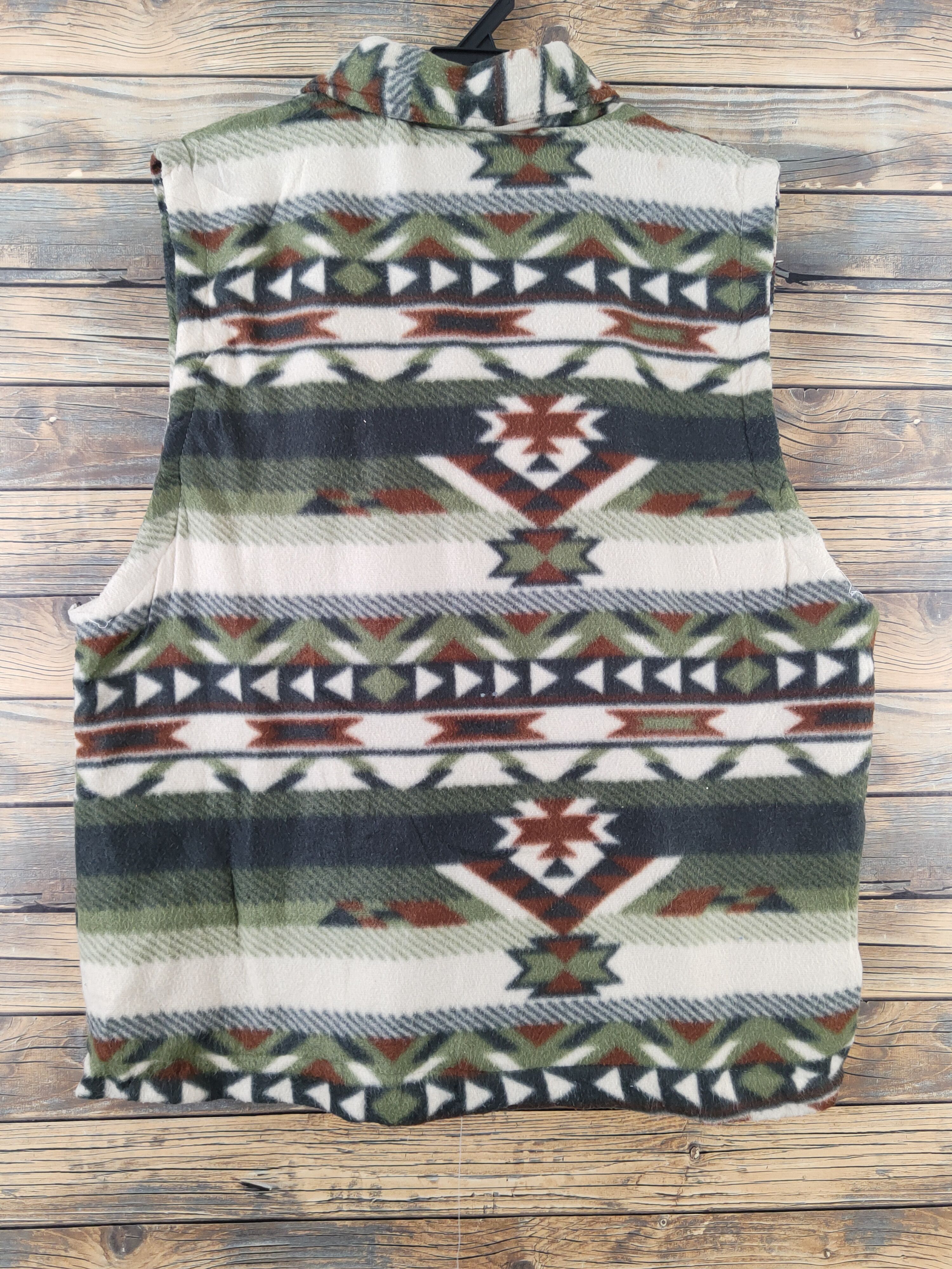 Japanese Brand × Vintage Hot Stuff 🔥 Japanese Brand Green Ivort Wool Vests Size US L / EU 52-54 / 3 - 7 Thumbnail
