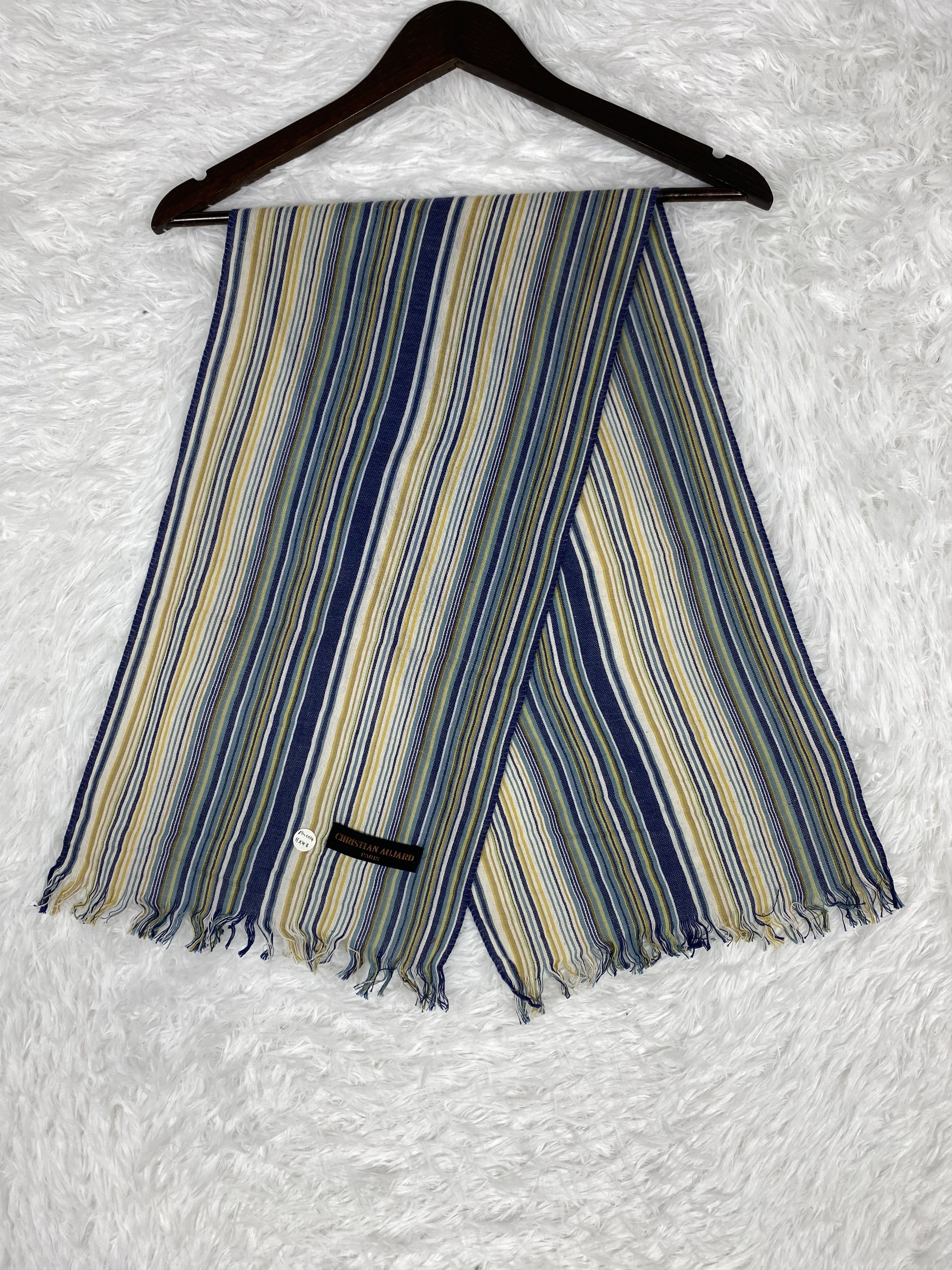 Designer Vintage Christian Aujard Scarf / Muffler Neckwear PM0114 Size ONE SIZE - 1 Thumbnail