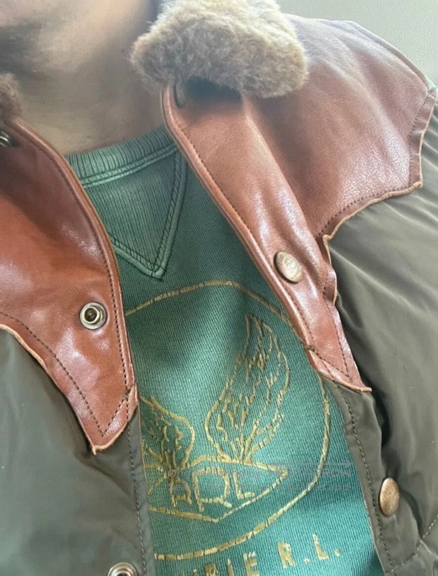 RRL Ralph Lauren RRL Classic Down Vest with Leather Accents. Size US M / EU 48-50 / 2 - 6 Thumbnail