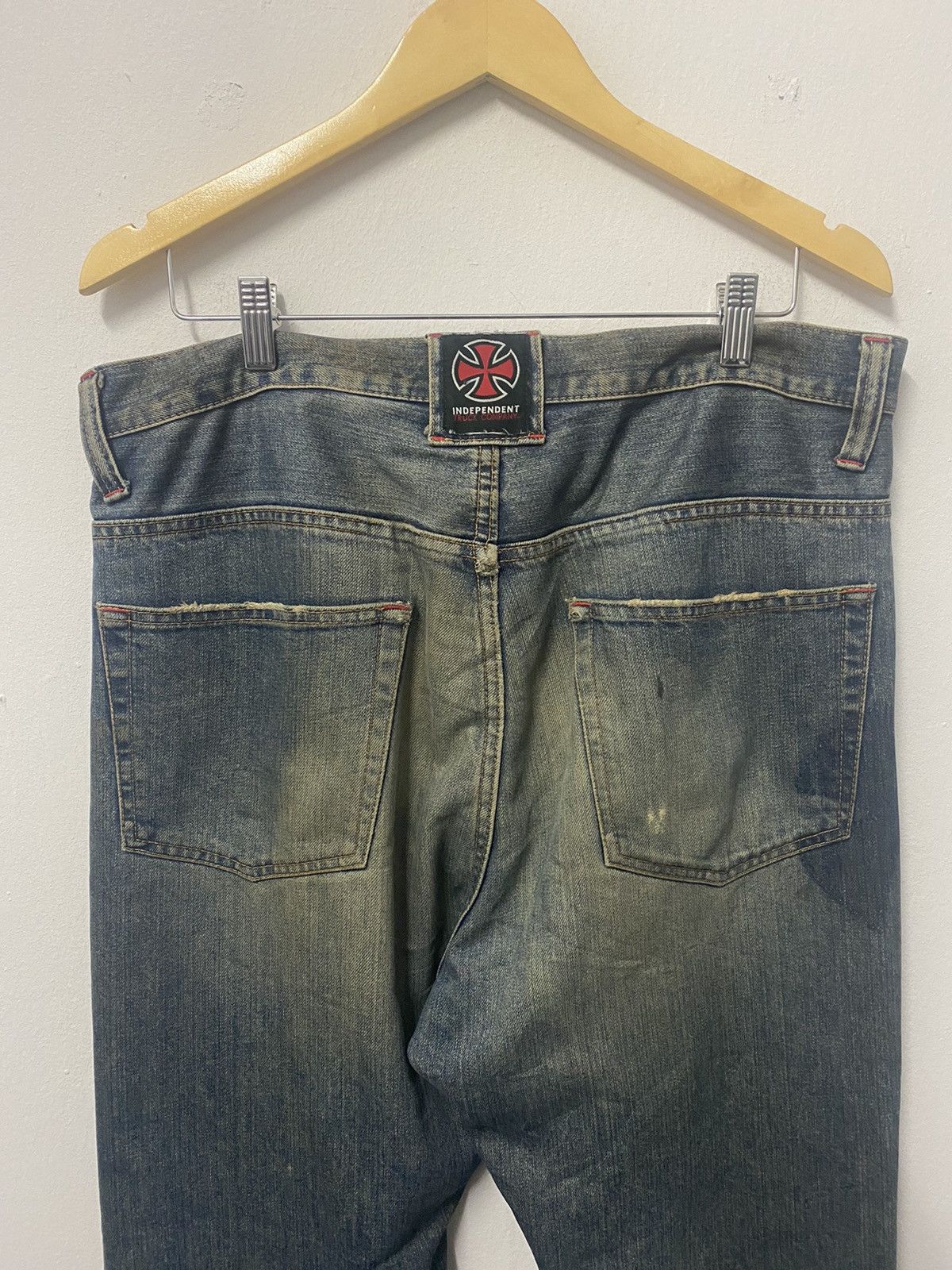 Independent Truck Co. Vintage Independent Truck Company Hype Distressed Jeans Size US 36 / EU 52 - 7 Thumbnail