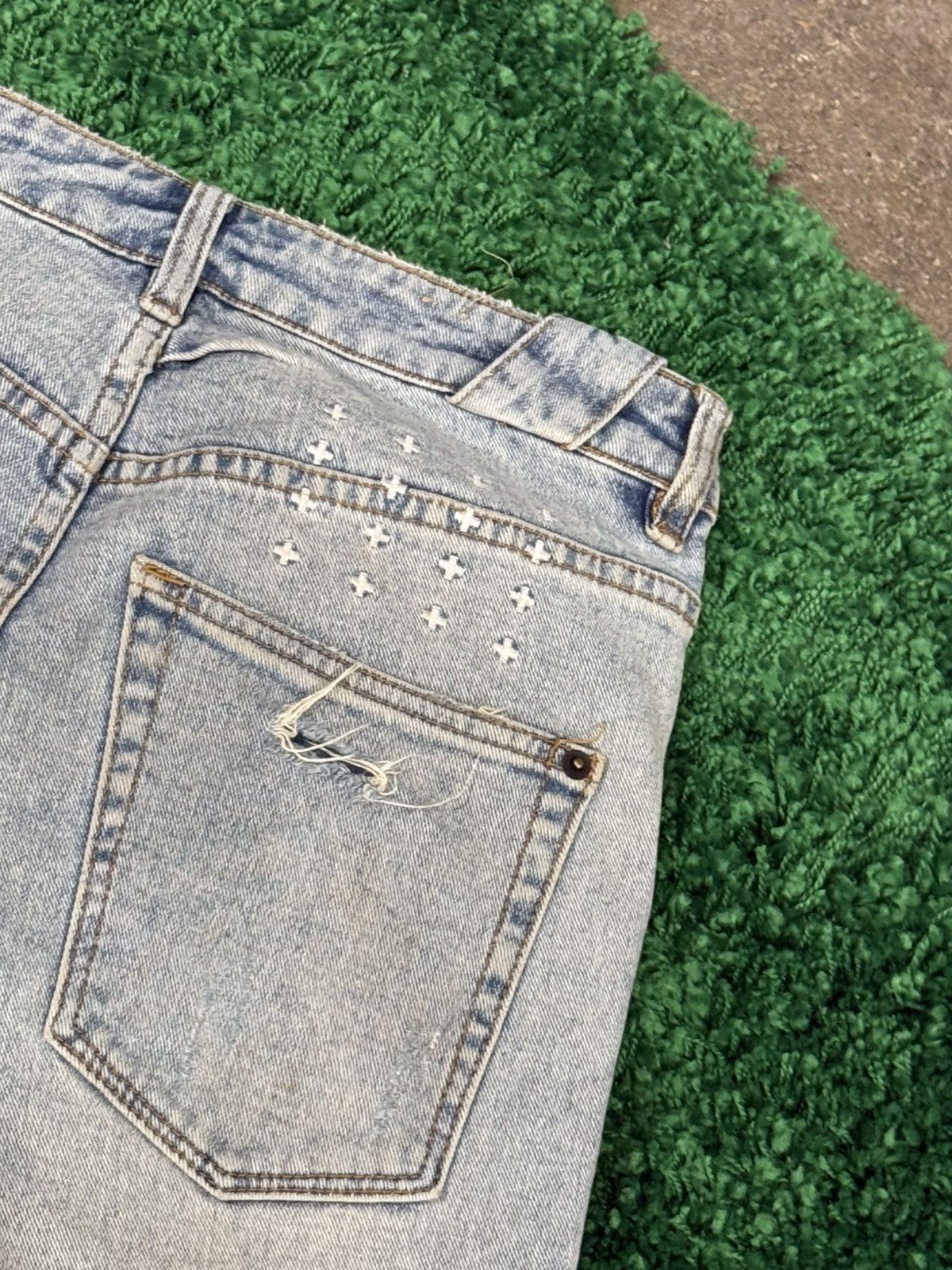 Ksubi Ksubi Chitch Distressed Chop Denim Jeans Holes Knee 29 Size US 29 - 6 Thumbnail