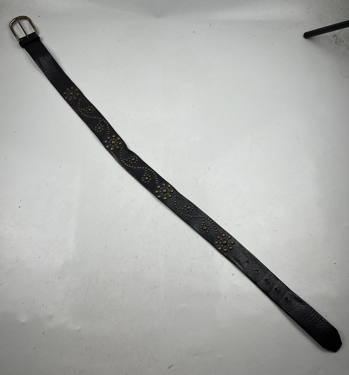 Takeo Kikuchi takeo kukichi studded leather belt tc48 Size 34 - 2 Thumbnail