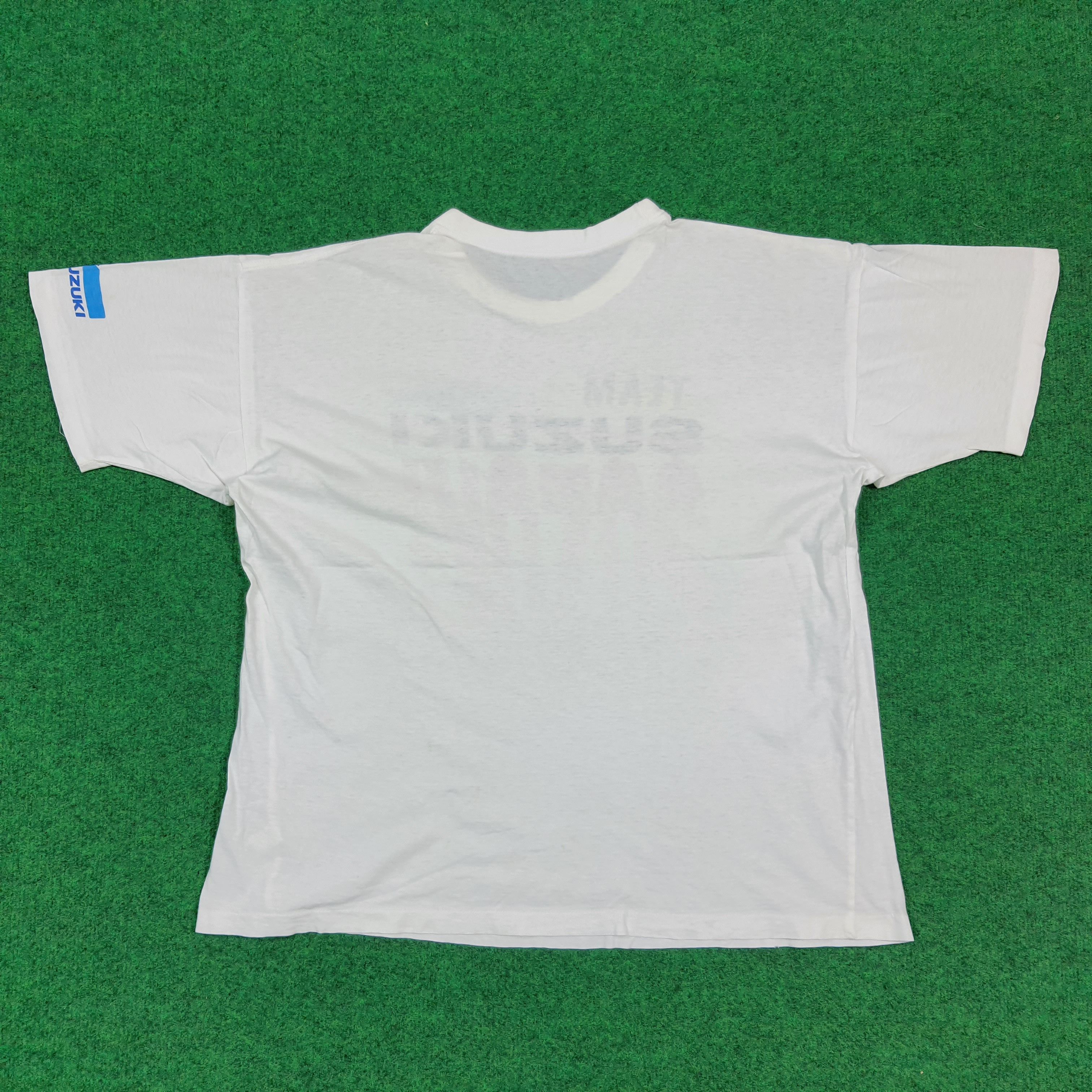 Japanese Brand Vintage Team Suzuki Japan Motorsports Tshirt C301N63 Size US L / EU 52-54 / 3 - 3 Thumbnail