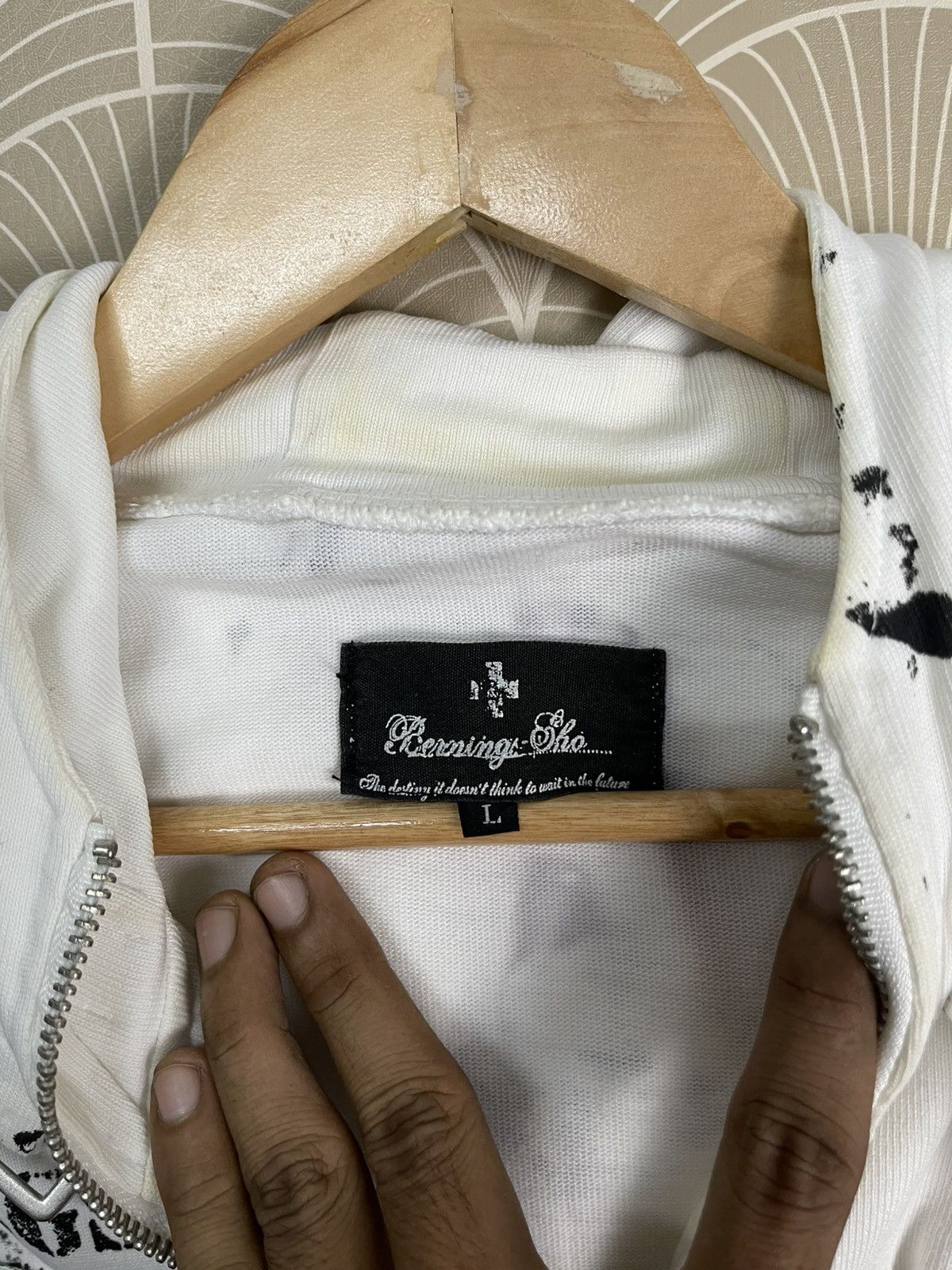 If Six Was Nine 2000s BERNINGS SHO IFSIXWASNINE STYLE ZIPPER HOODIE Size US L / EU 52-54 / 3 - 16 Thumbnail