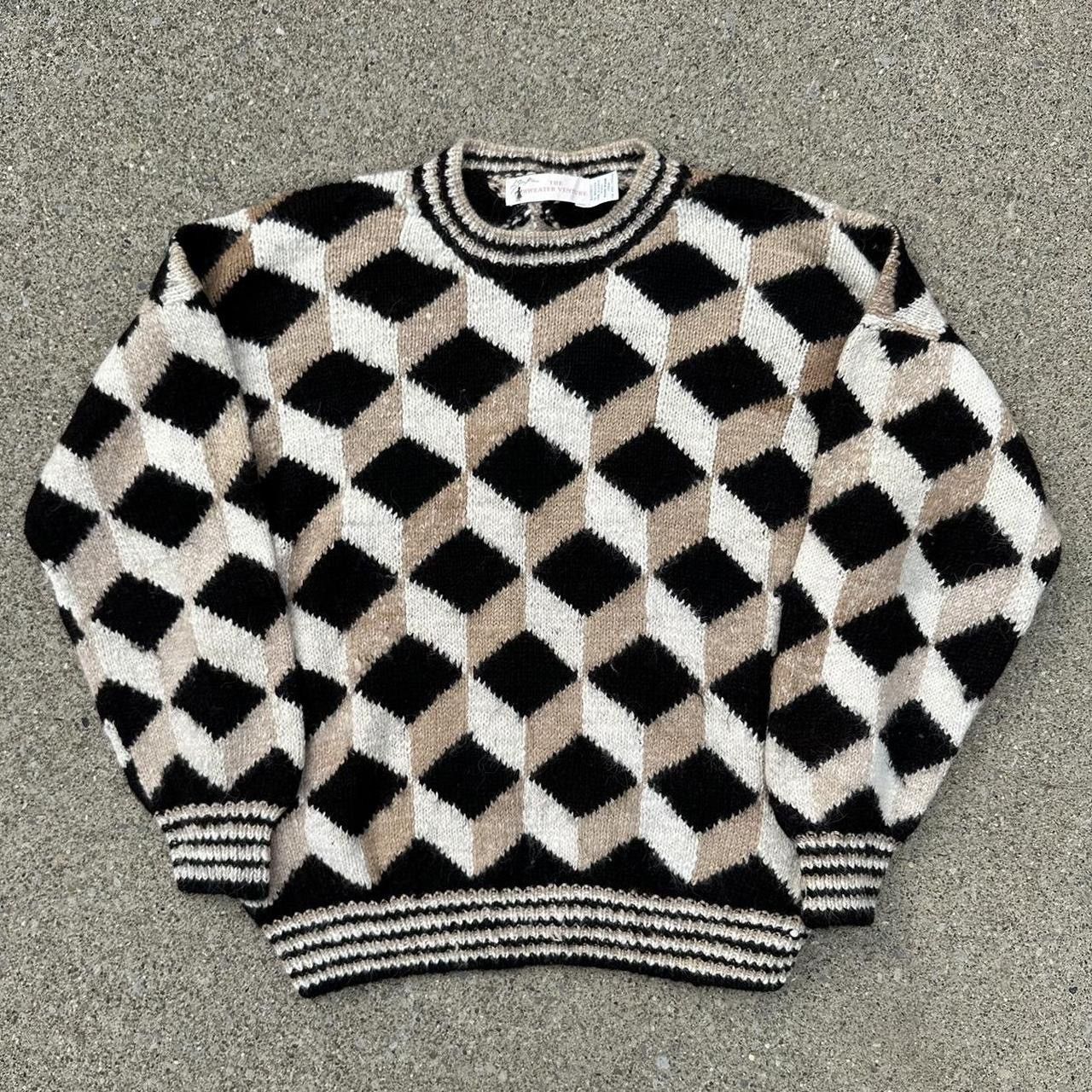 Handmade Handmade alpaca wool sweater - one of a kind Size US XL / EU 56 / 4 - 1 Thumbnail