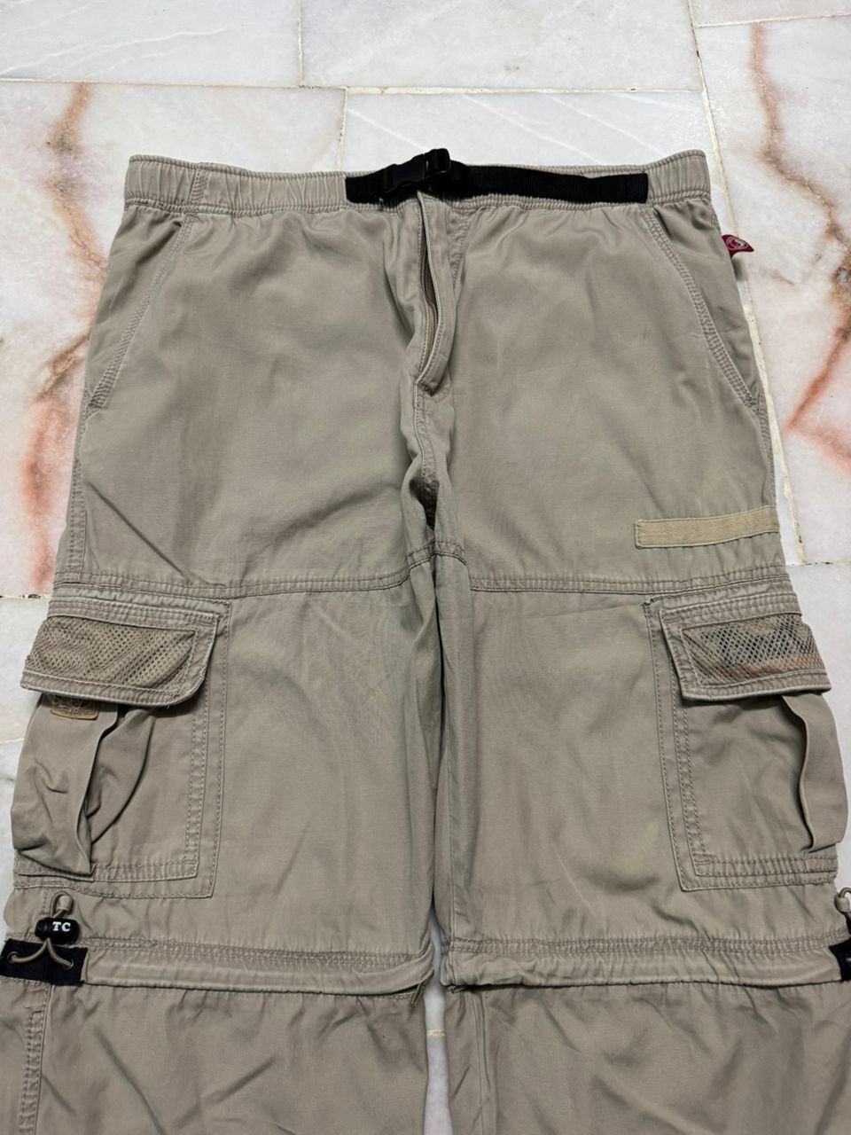 KMRii RARE⚡️VINTAGE 90's T&C SURF JORTS / 3QUARTERS CARGO BEIGE Size US 34 / EU 50 - 3 Thumbnail