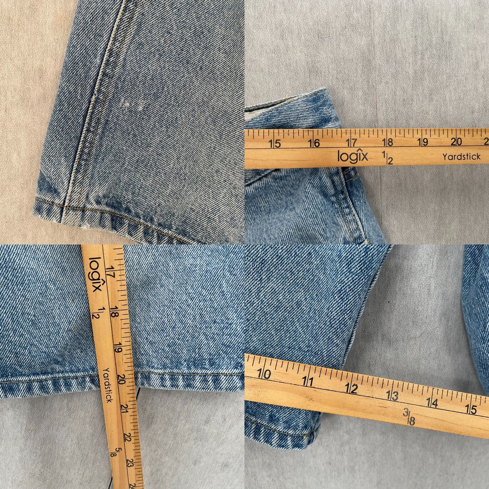 Tommy Hilfiger VINTAGE Tommy Hilfiger Shorts Denim Blue 36 Jeans Short Men 5-Pocket Design Casual Streetwear Y2K Size US 36 / EU 52 - 8 Thumbnail