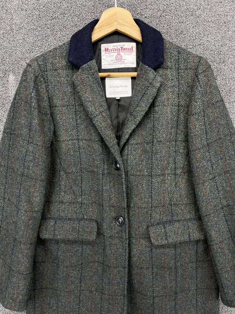 Harris Tweed Harris Tweed x Sevendays Sunday Shadow Plaid Wool Jacket Size M / US 6-8 / IT 42-44 - 3 Thumbnail