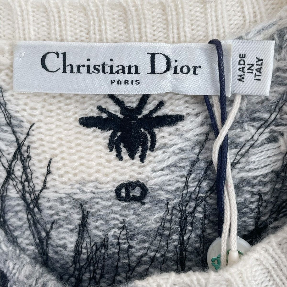 Dior Dior Cashmere Dove Floral Long Sleeve Knit Sweater K26WX Size XS / US 0-2 / IT 36-38 - 4 Thumbnail