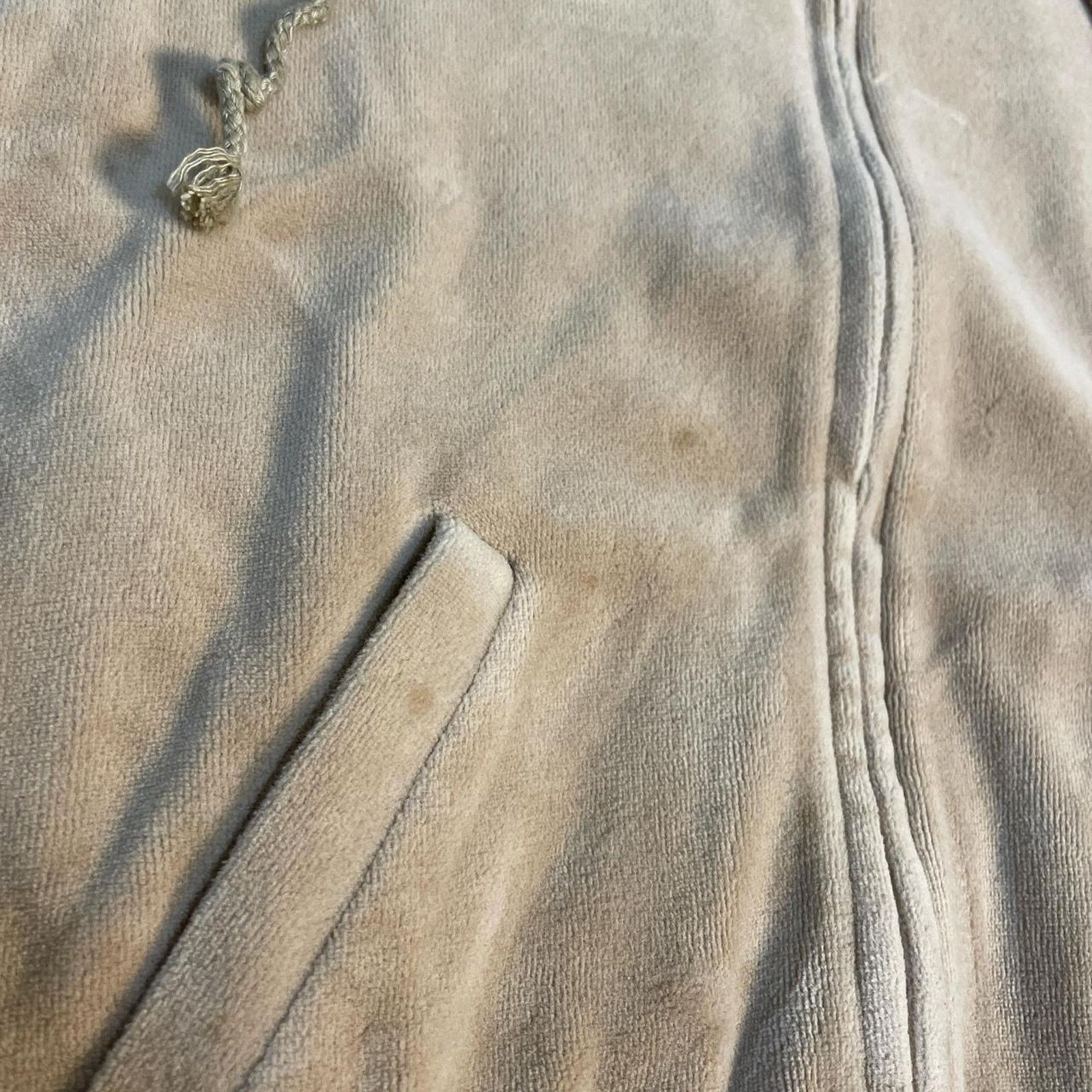 Juicy Couture Y2K 2000s Juicy Couture Girly Suede Hooded Jacket Top Size M / US 6-8 / IT 42-44 - 5 Thumbnail