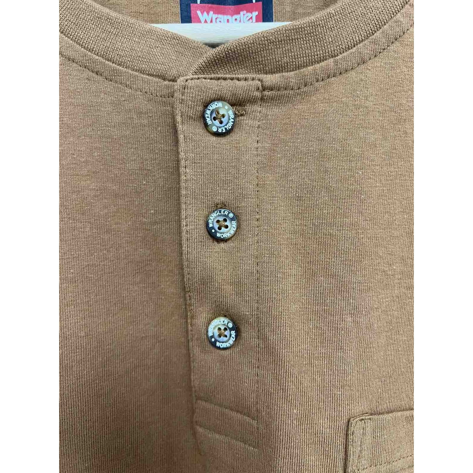 Wrangler Wrangler Work Wear Short Sleeve Brown Size L A001991 Size US L / EU 52-54 / 3 - 4 Thumbnail